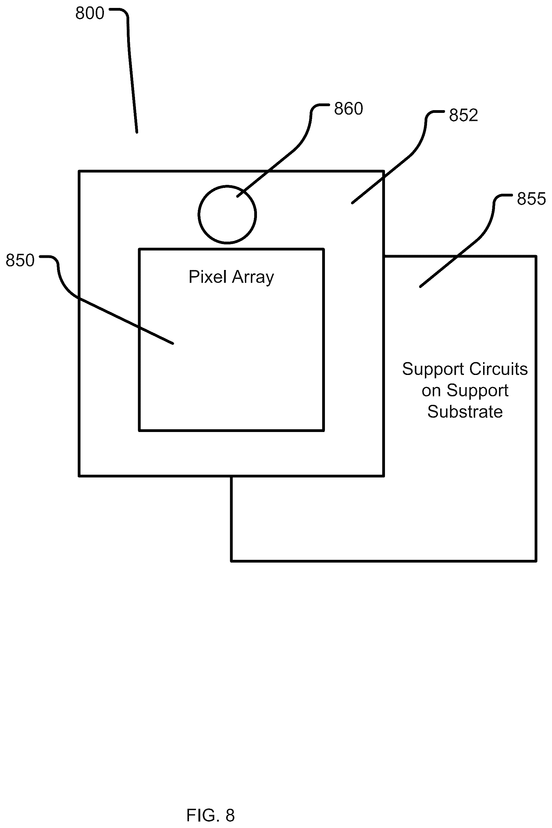 Patent US12100716 Figure 20 – Image sensor with tolerance optimizing interconnects