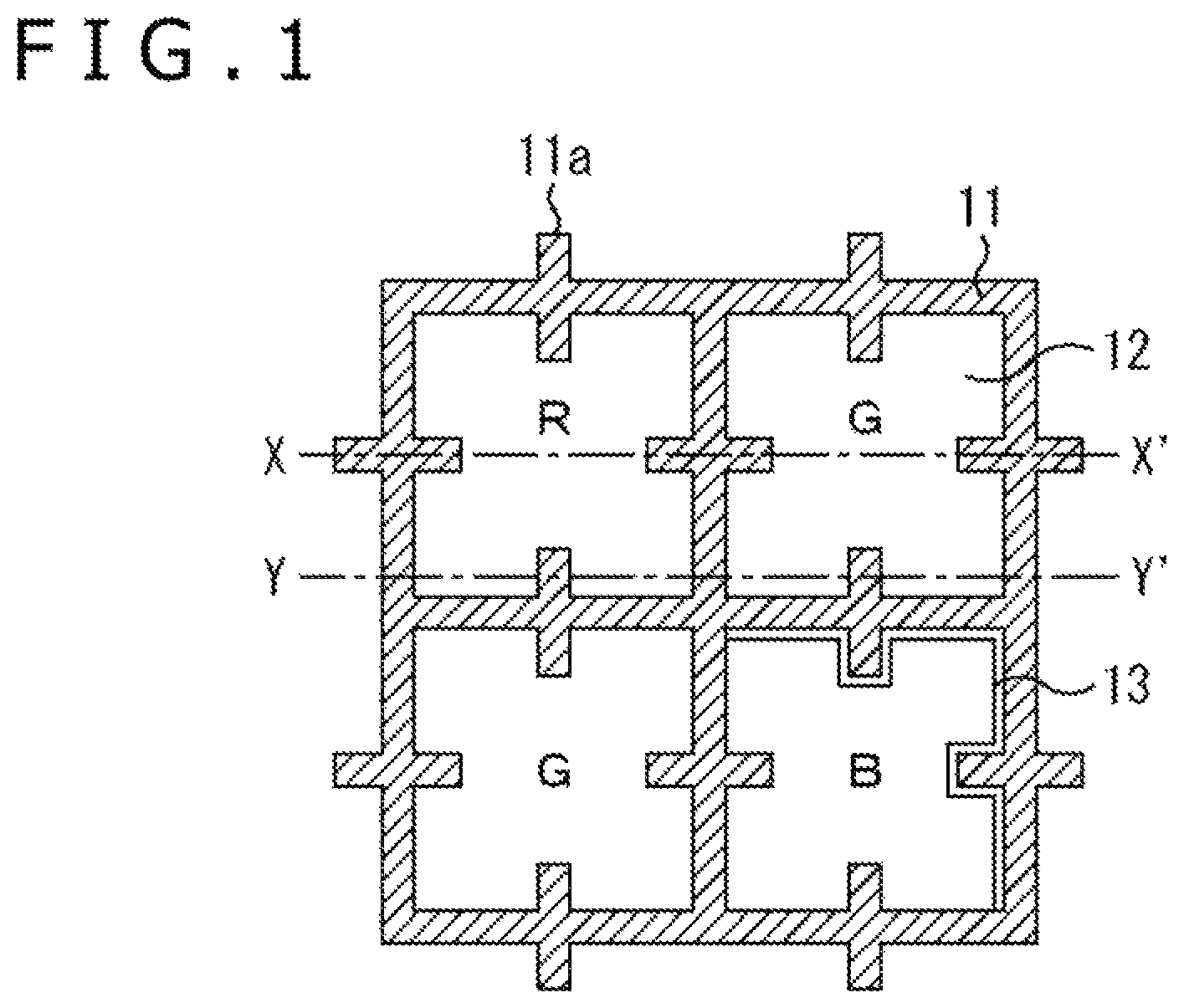 Patent US12100718 Figure 1 – Solid state image sensor having a grid-patterned inter-pixel isolation section separating the photoelectric conversion sections of each of the pixels from one another and provided with protruding sections
