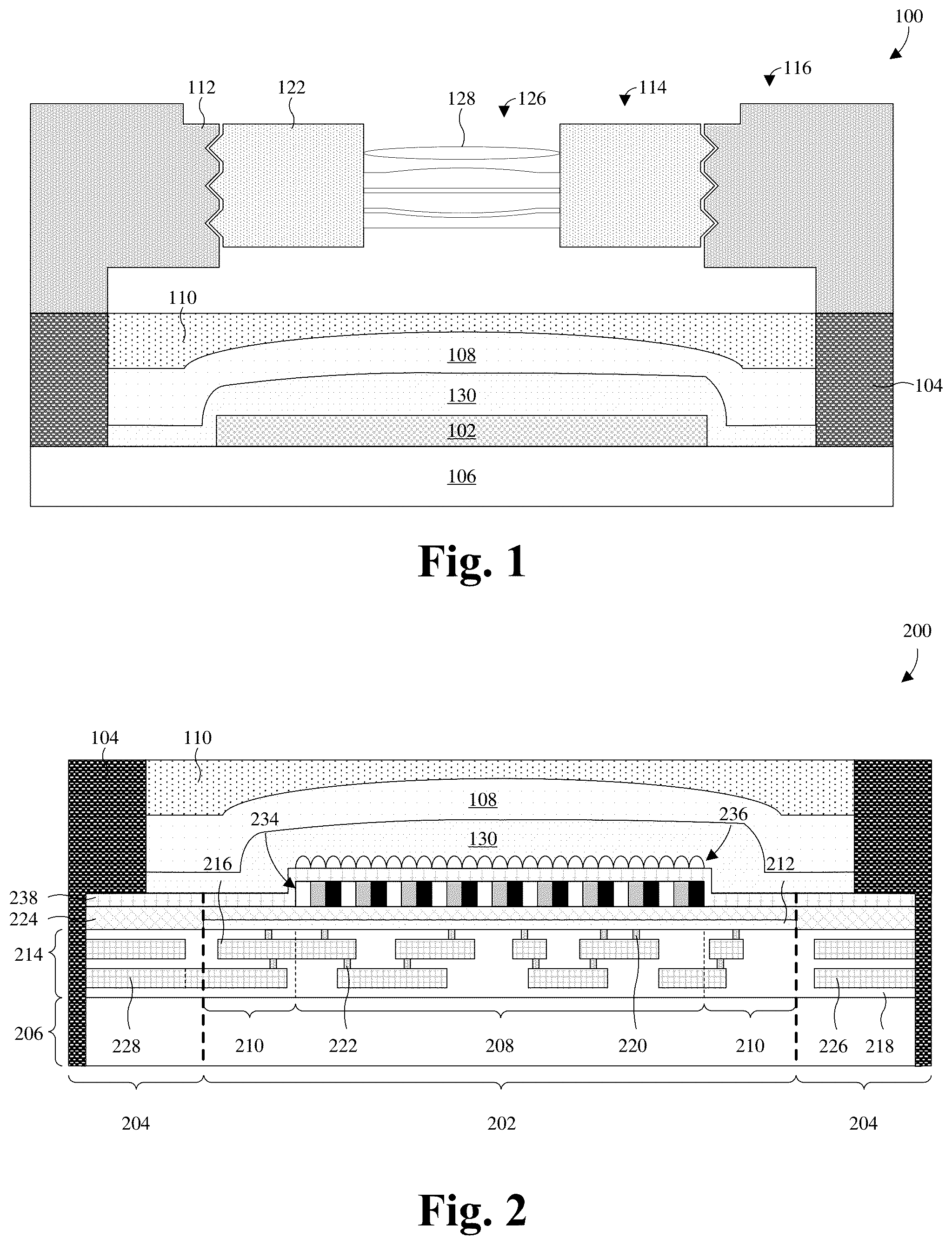 Patent US12100720 Figure 1 – Wafer level image sensor package