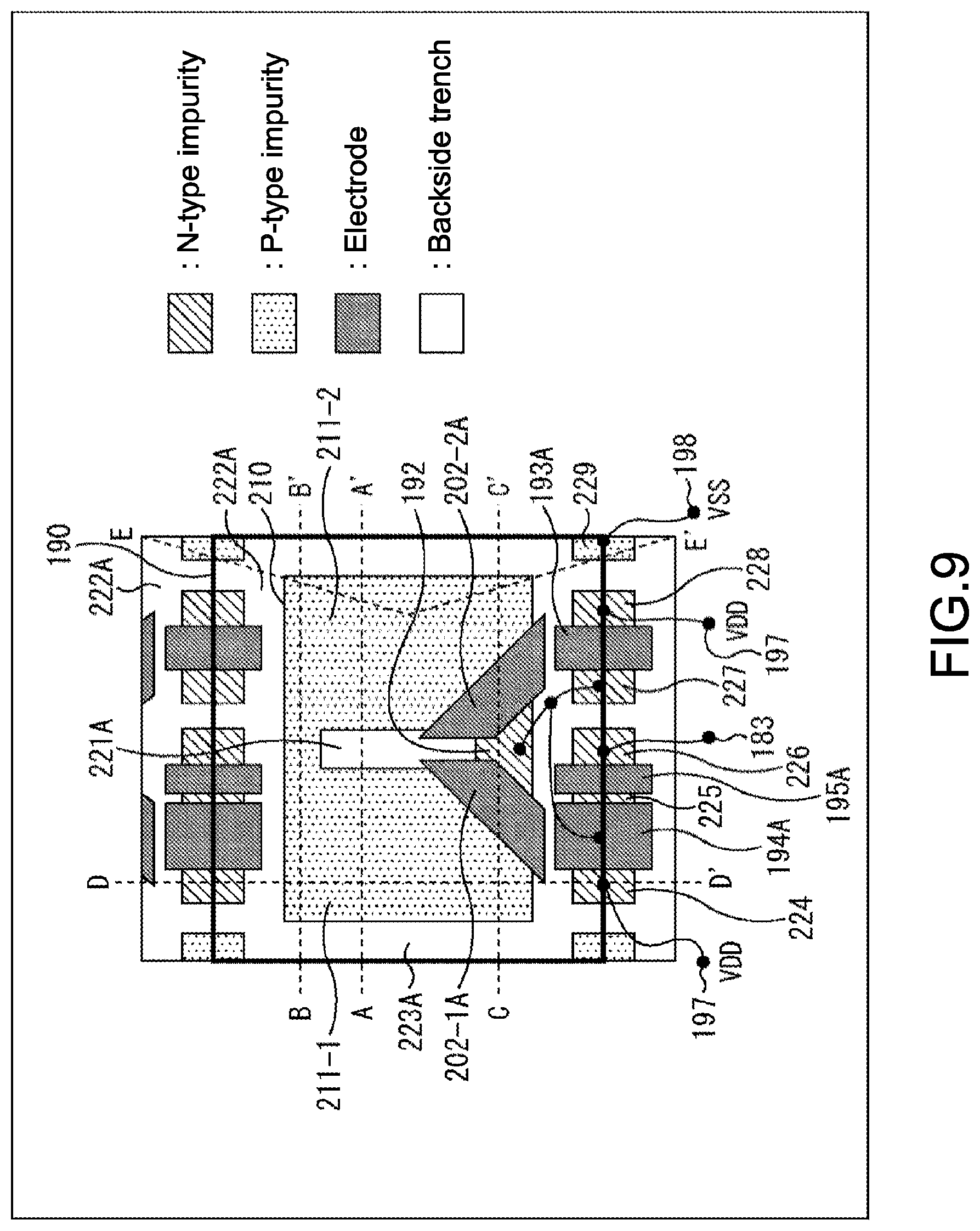 Patent US12100721 Figure 9 – Solid-state image pickup device and electronic apparatus having a divided pixel separation wall
