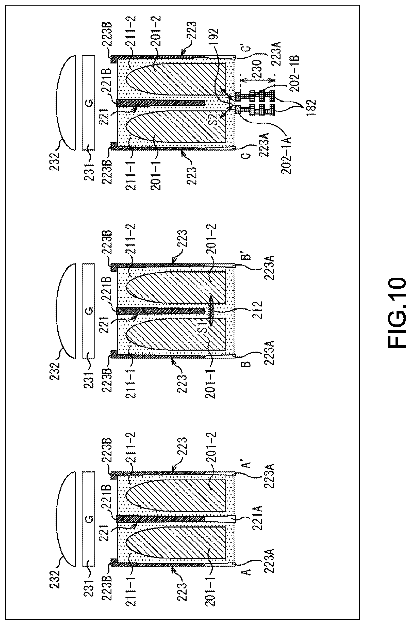 Patent US12100721 Figure 10 – Solid-state image pickup device and electronic apparatus having a divided pixel separation wall