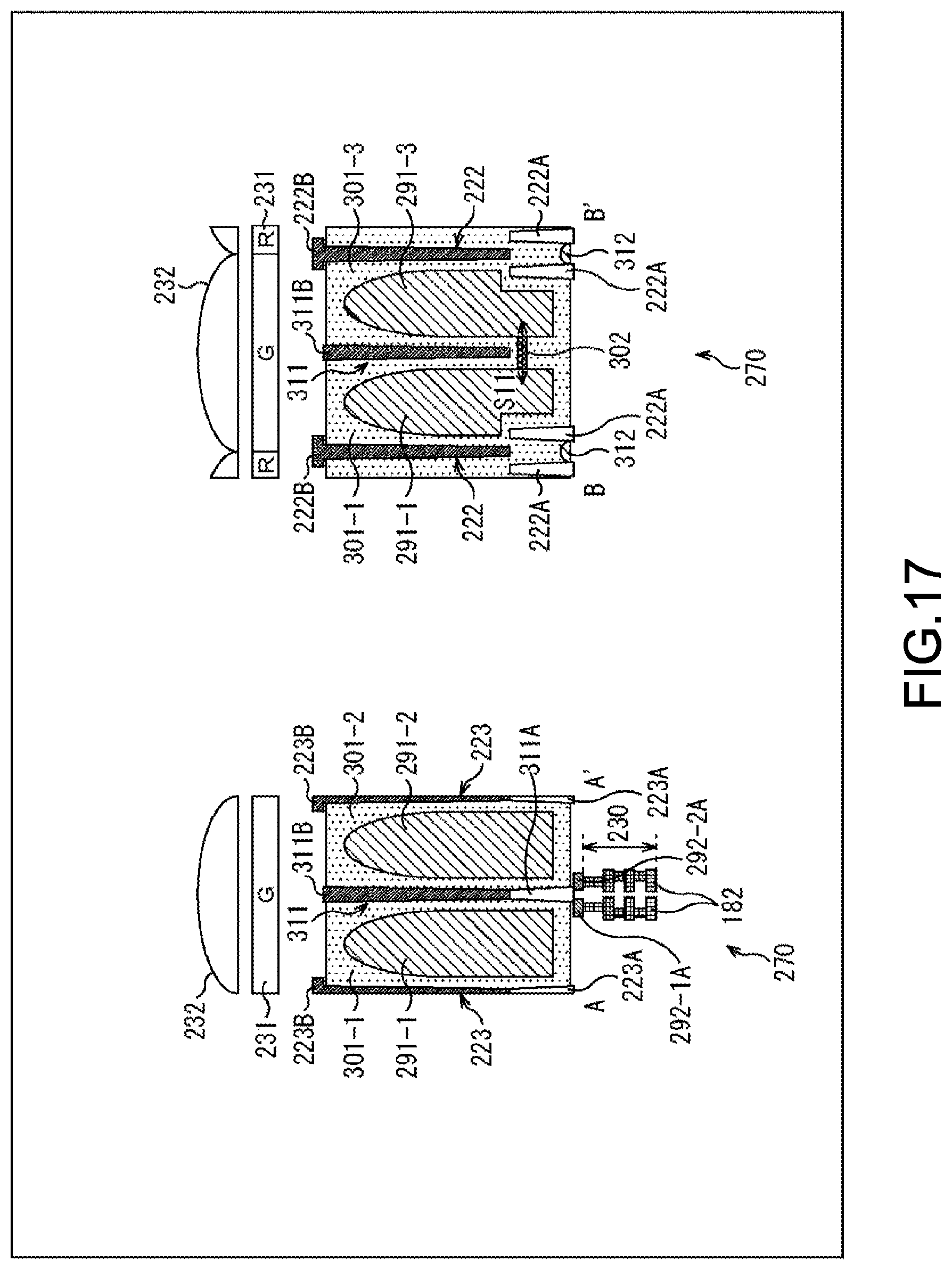 Patent US12100721 Figure 17 – Solid-state image pickup device and electronic apparatus having a divided pixel separation wall