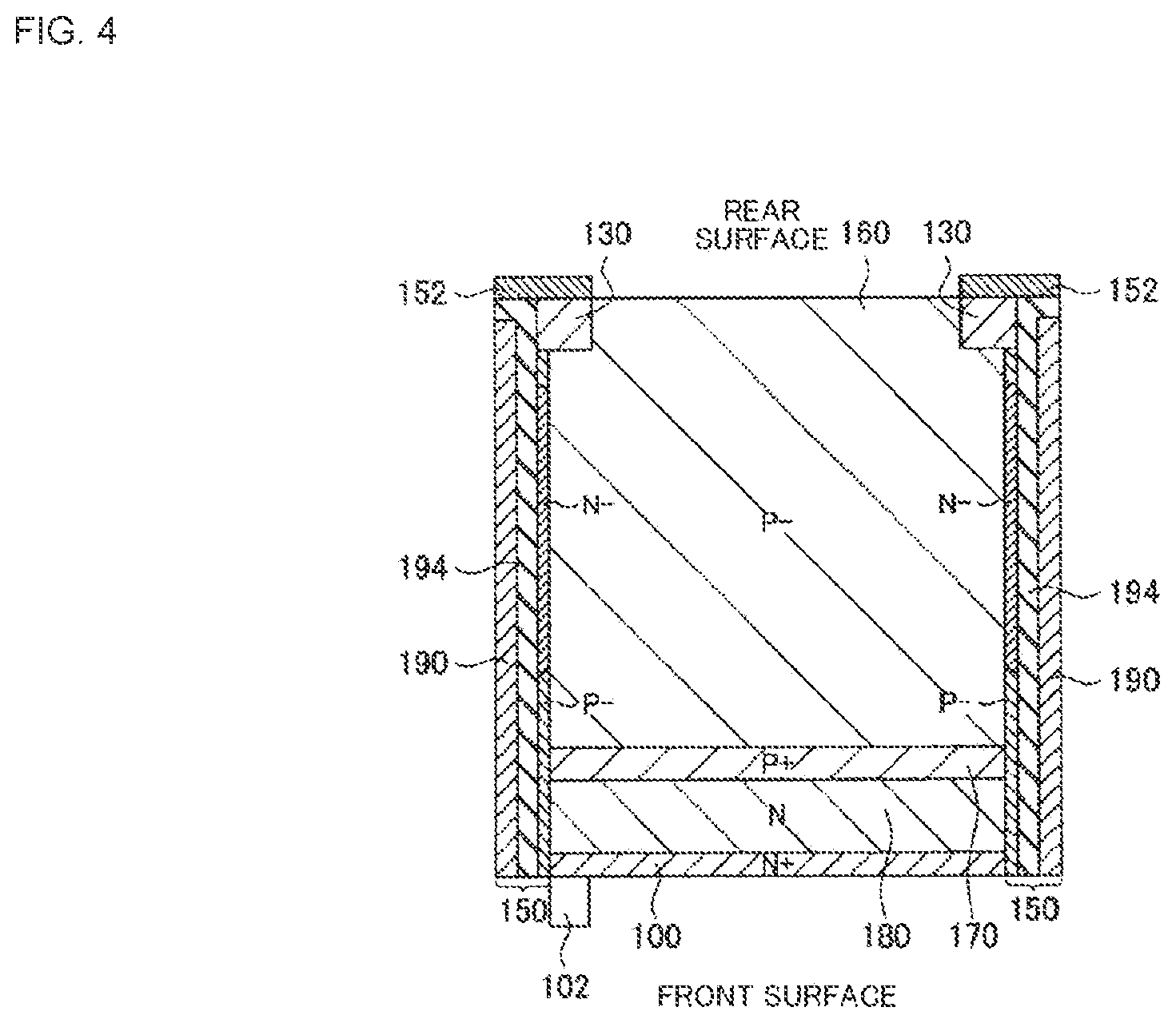 Patent US12100722 Figure 4 – Imaging device with improved short-wavelength sensitivity