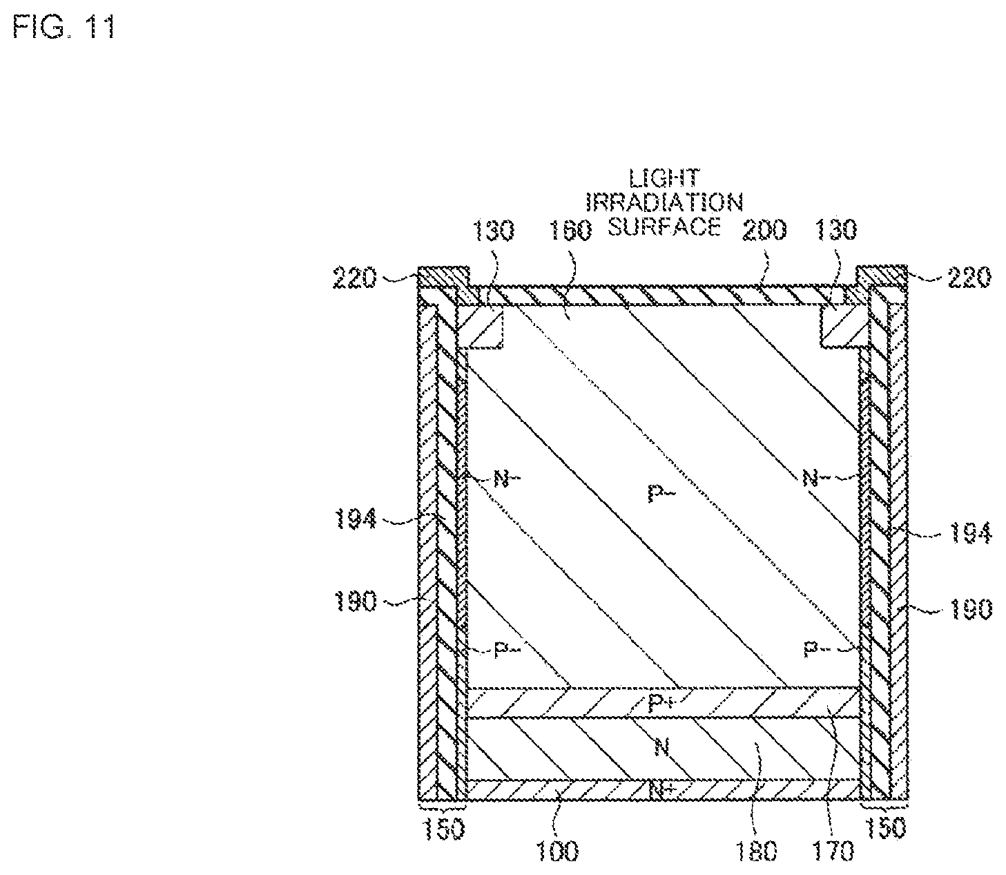 Patent US12100722 Figure 11 – Imaging device with improved short-wavelength sensitivity