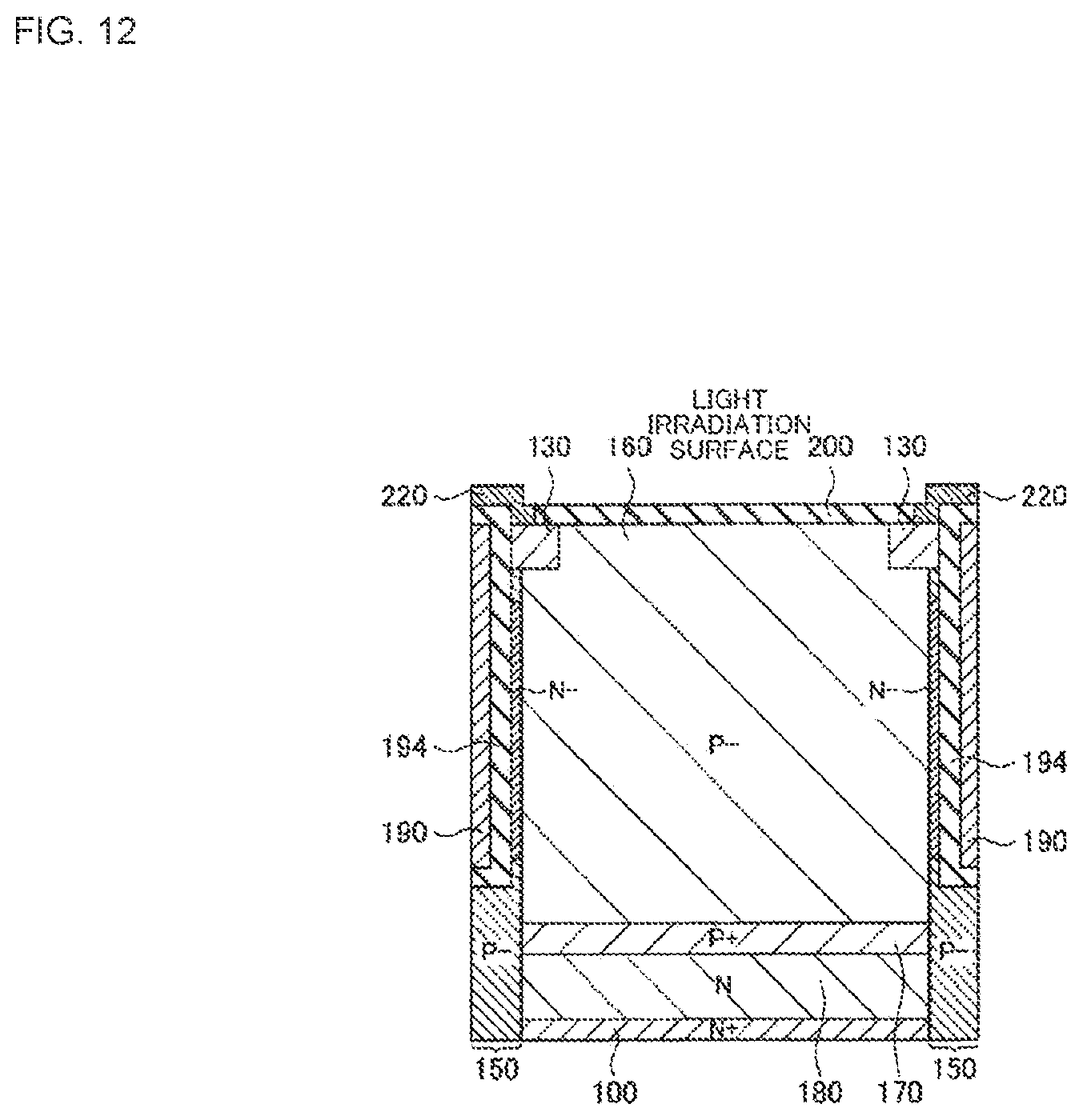 Patent US12100722 Figure 12 – Imaging device with improved short-wavelength sensitivity