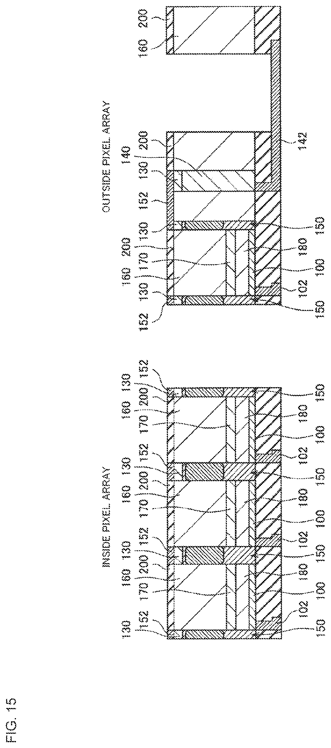 Patent US12100722 Figure 15 – Imaging device with improved short-wavelength sensitivity