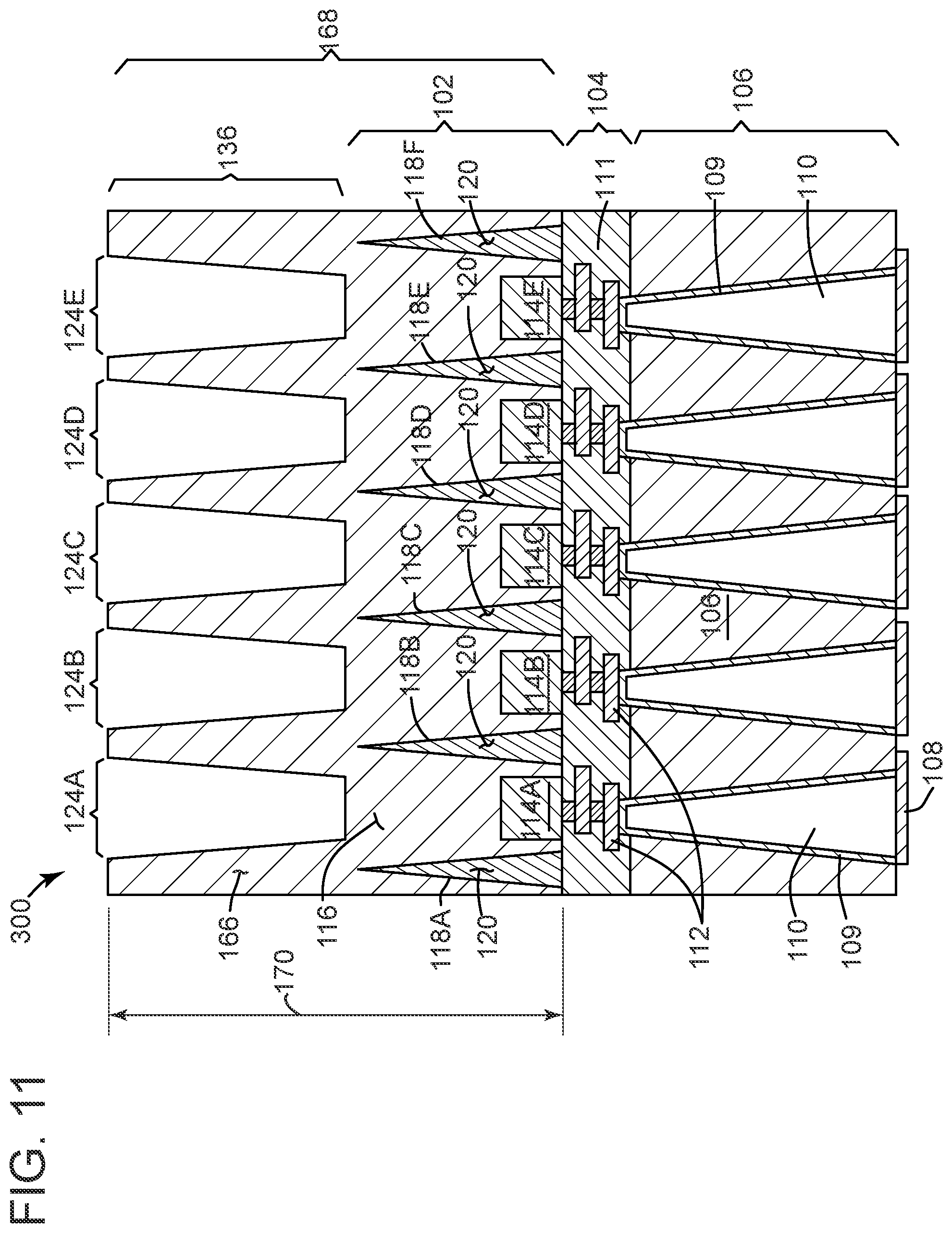 Patent US12100723 Figure 11 – Image sensor structure with a light guide layer and a nanowell layer