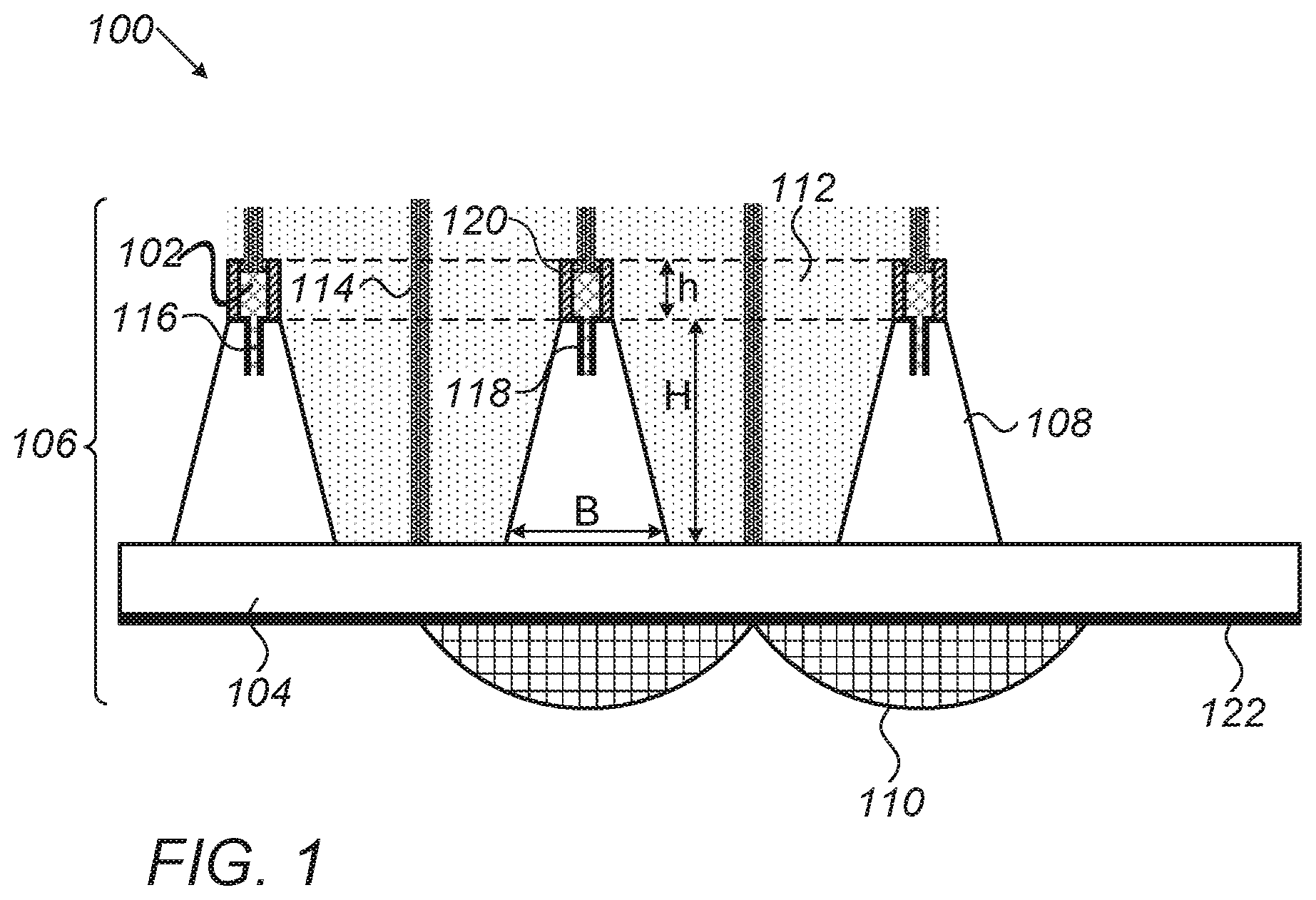 Patent US12100725 Figure 1 – Germanium based focal plane array for the short infrared spectral regime