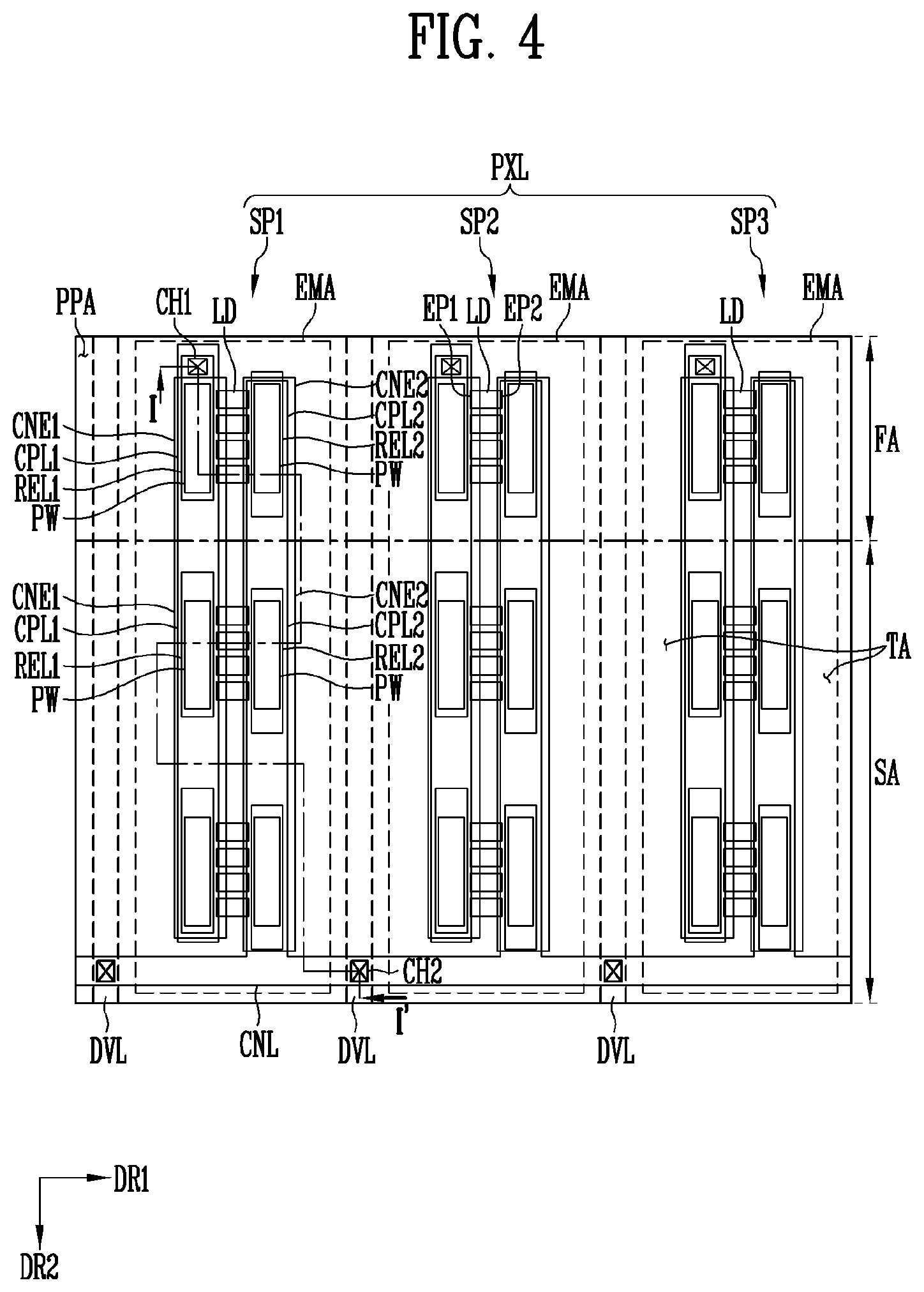 Patent US12100728 Figure 6 – Display device
