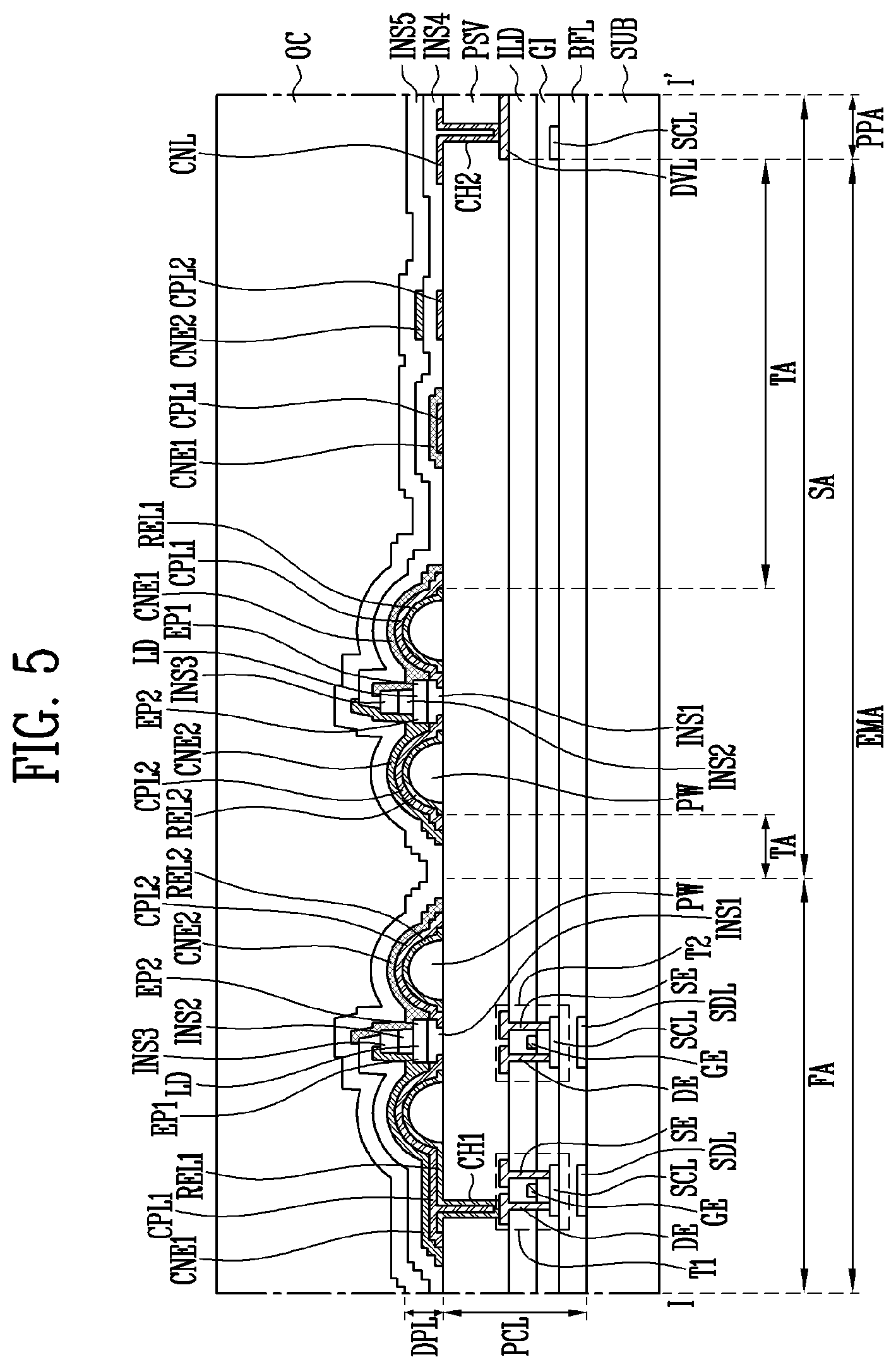 Patent US12100728 Figure 7 – Display device