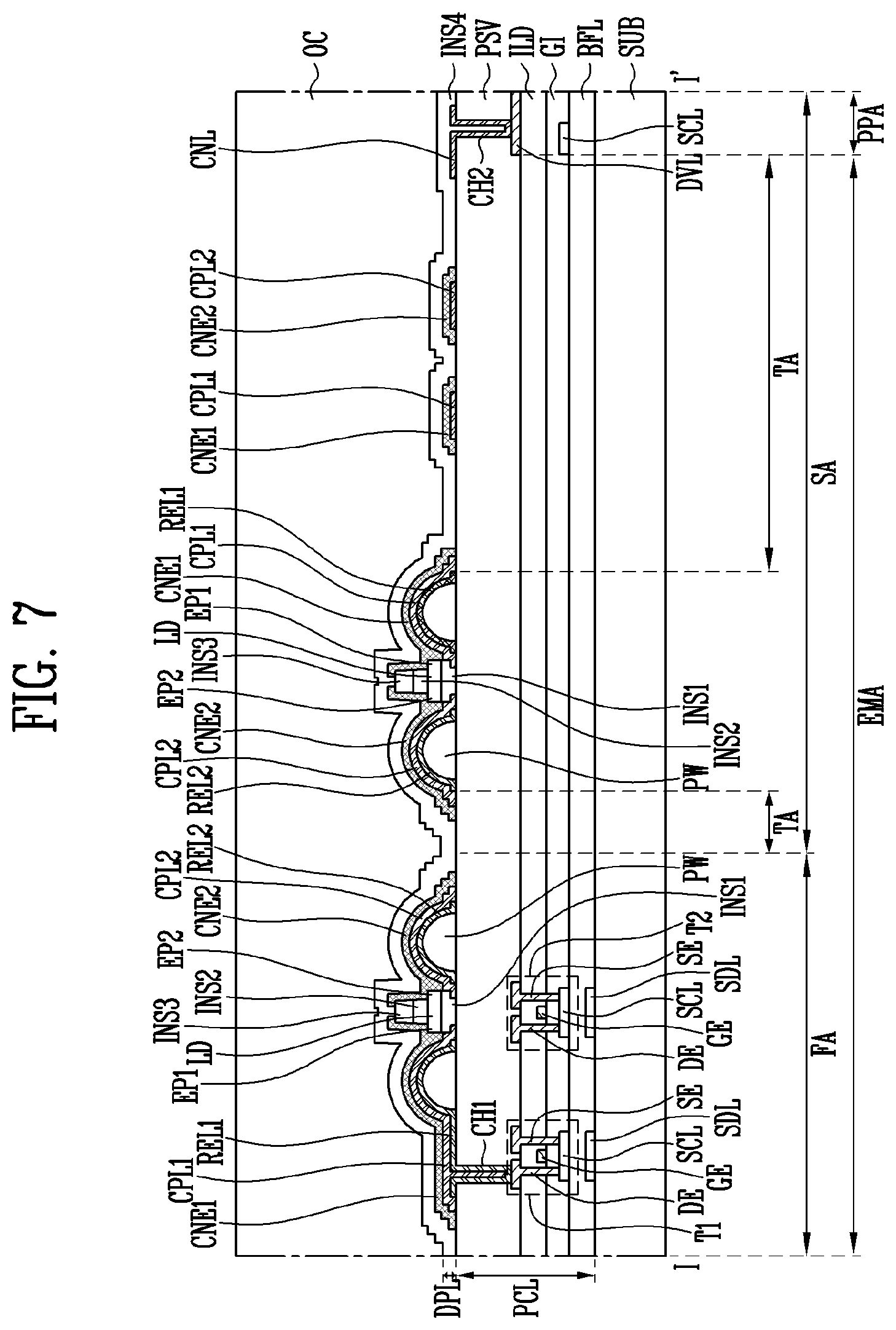 Patent US12100728 Figure 9 – Display device