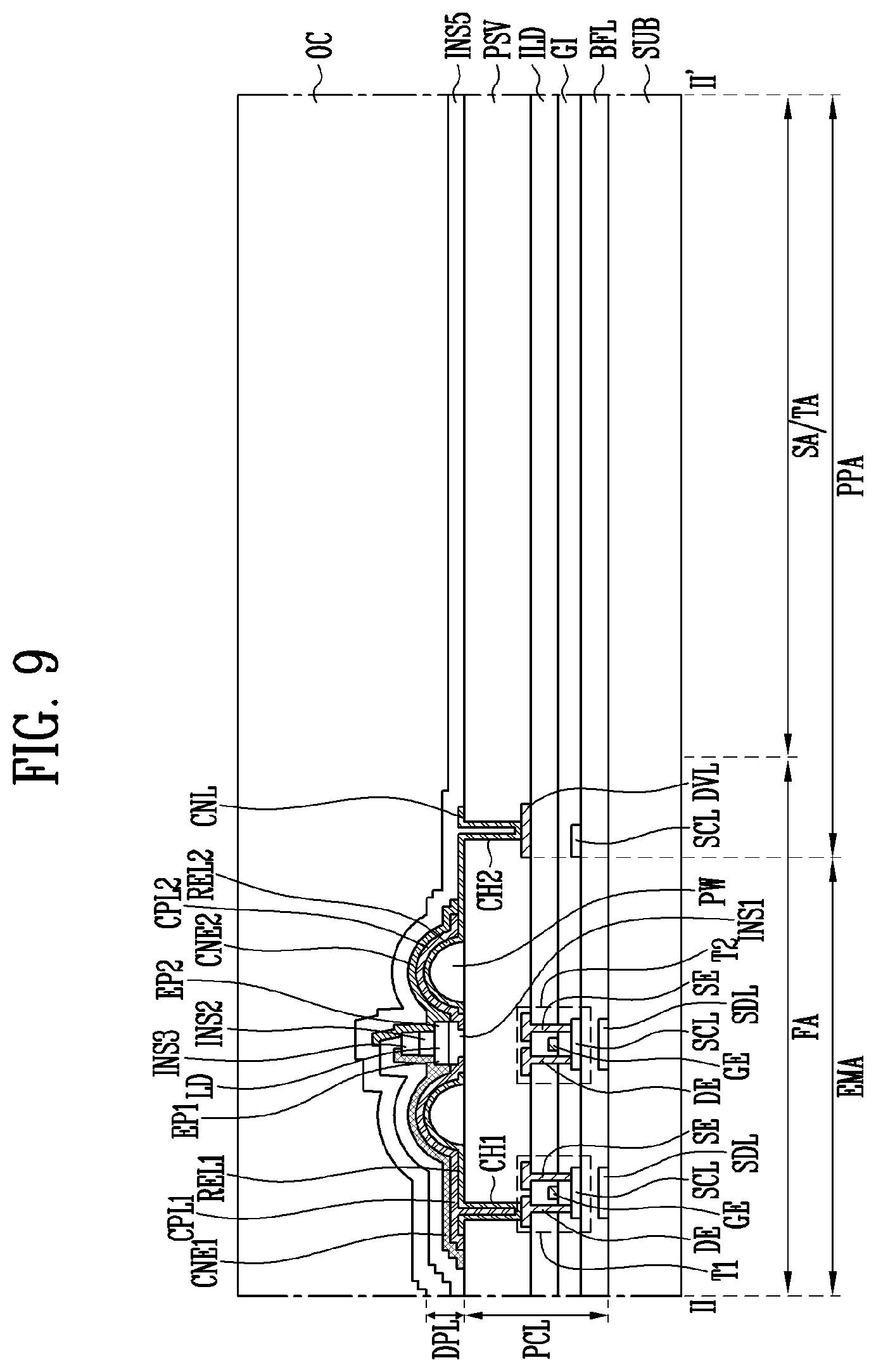 Patent US12100728 Figure 11 – Display device