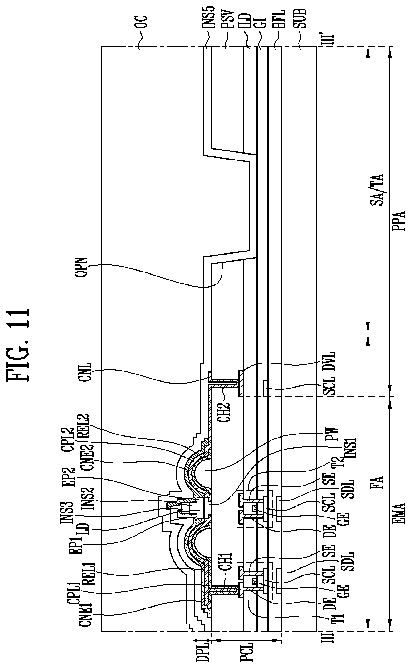 Patent US12100728 Figure 13 – Display device