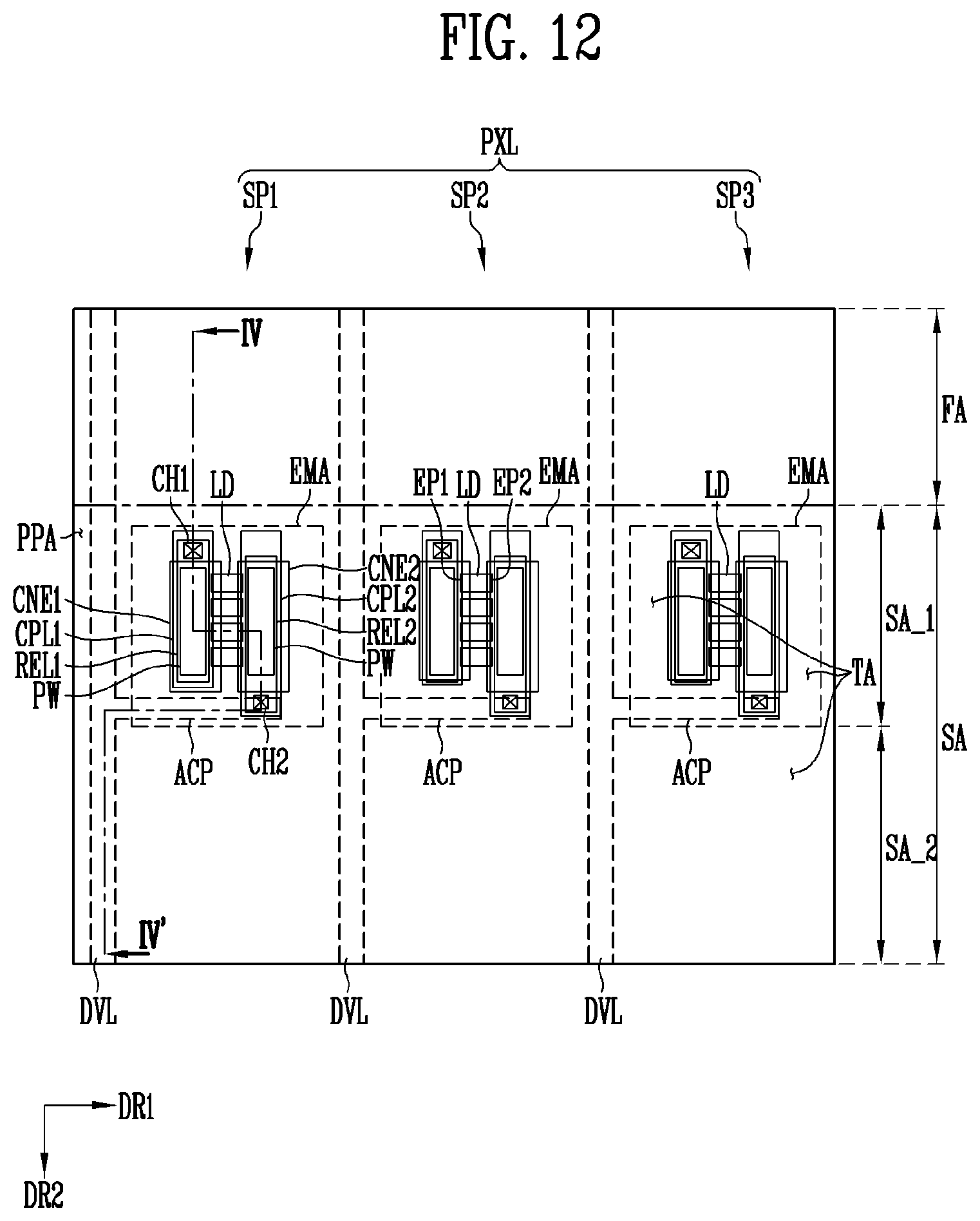 Patent US12100728 Figure 14 – Display device