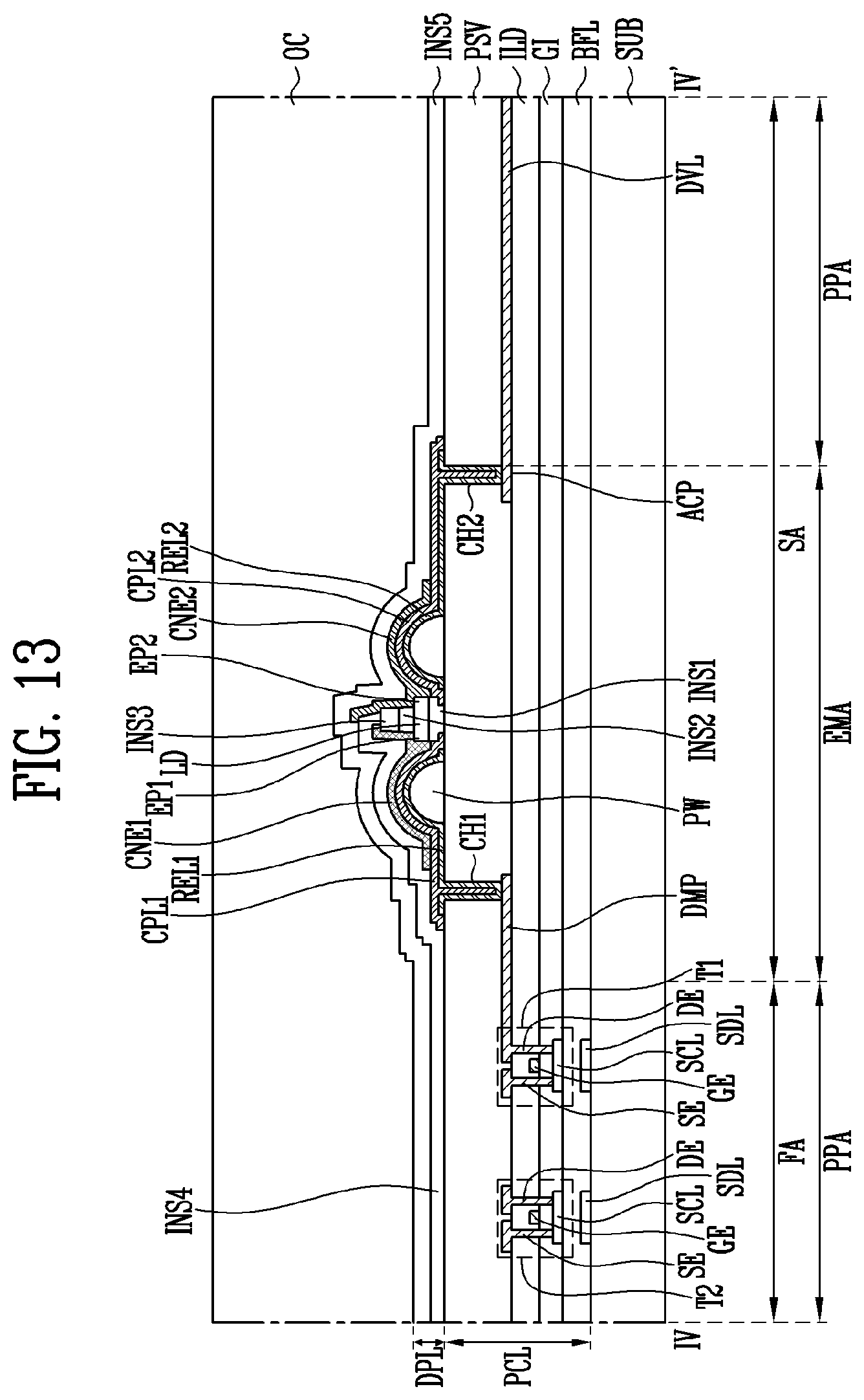 Patent US12100728 Figure 15 – Display device