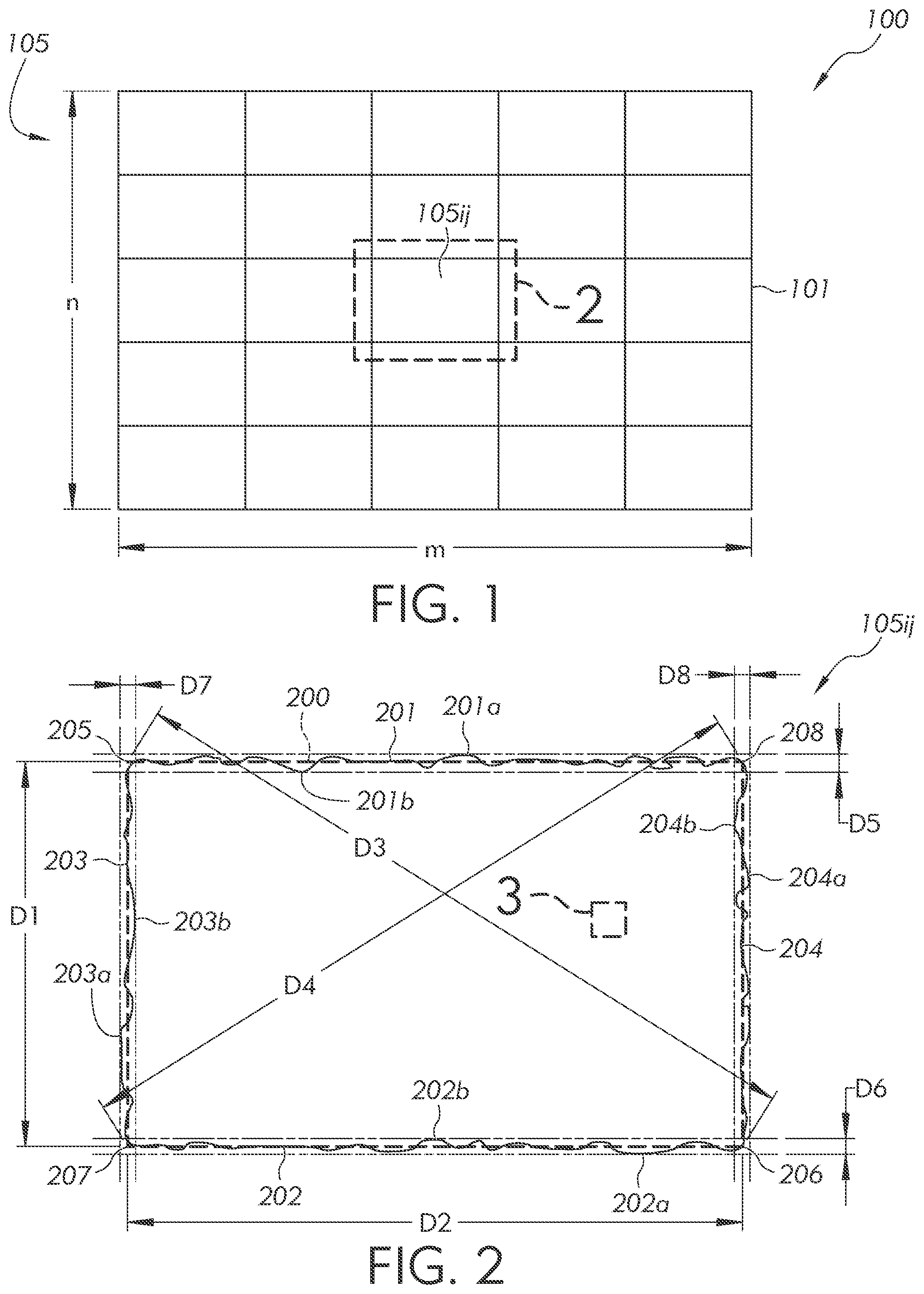 Patent US12100729 Figure 1 – Apparatus and methods for assembling a display area