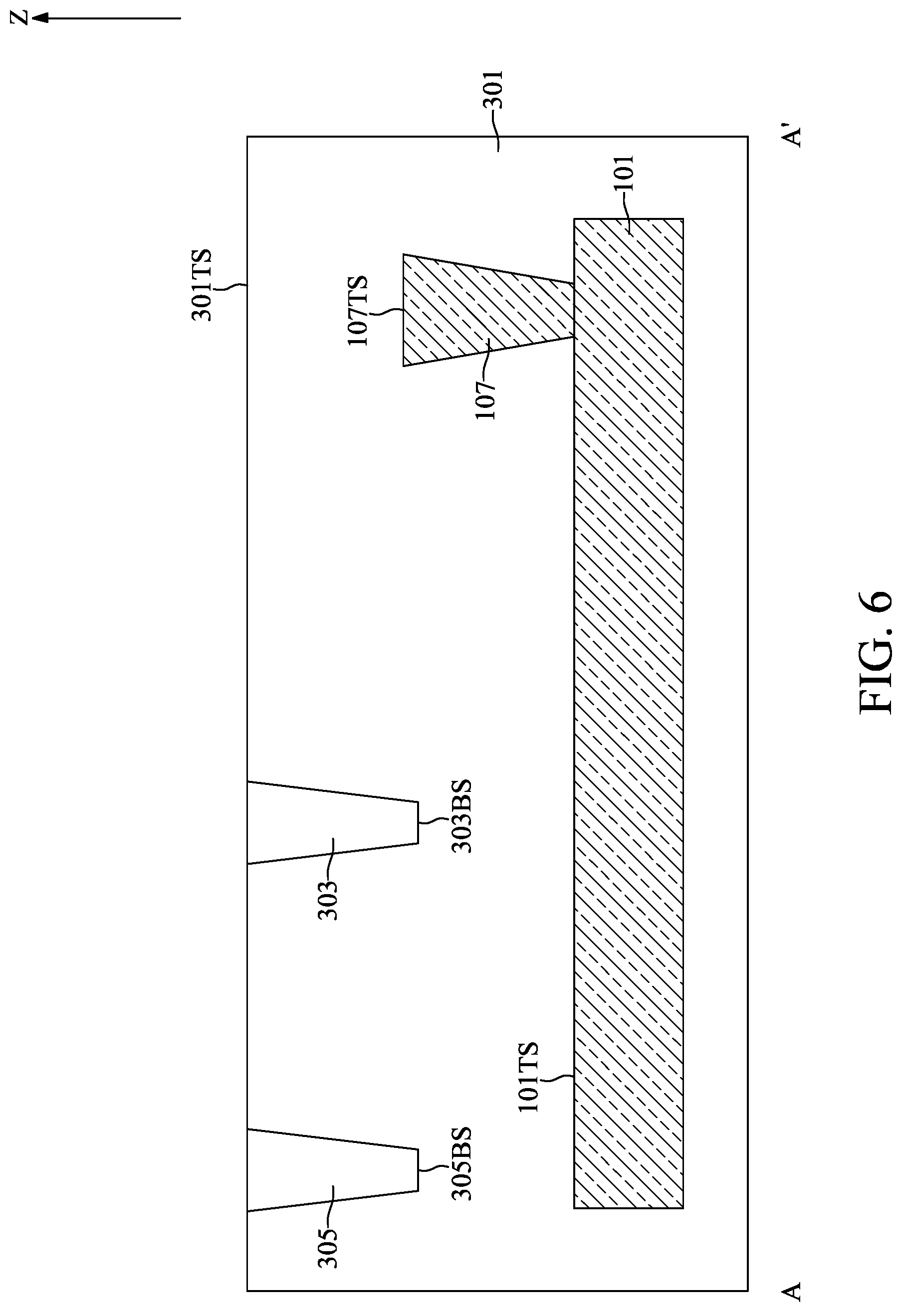 Patent US12100733 Figure 6 – Semiconductor device with leakage current guide path and method for fabricating the same