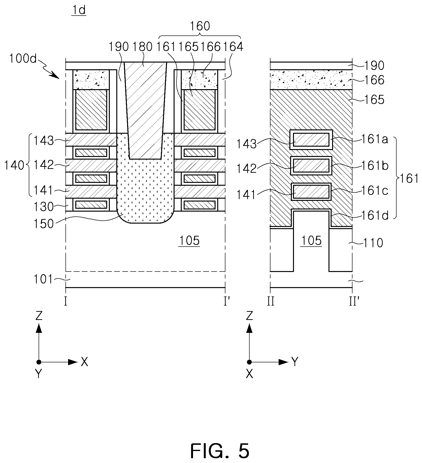 Patent US12100736 Figure 7 – Semiconductor device having channel layers spaced apart in vertical direction