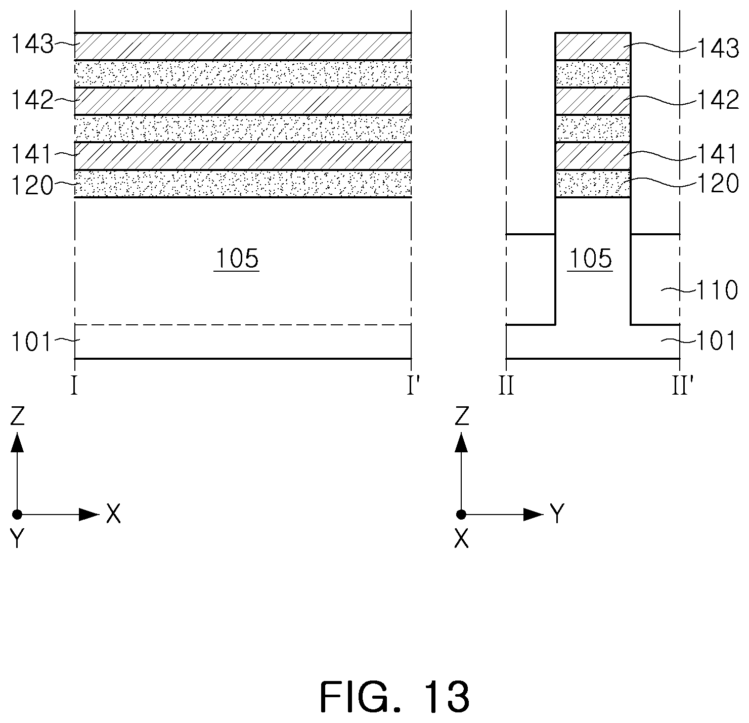 Patent US12100736 Figure 15 – Semiconductor device having channel layers spaced apart in vertical direction