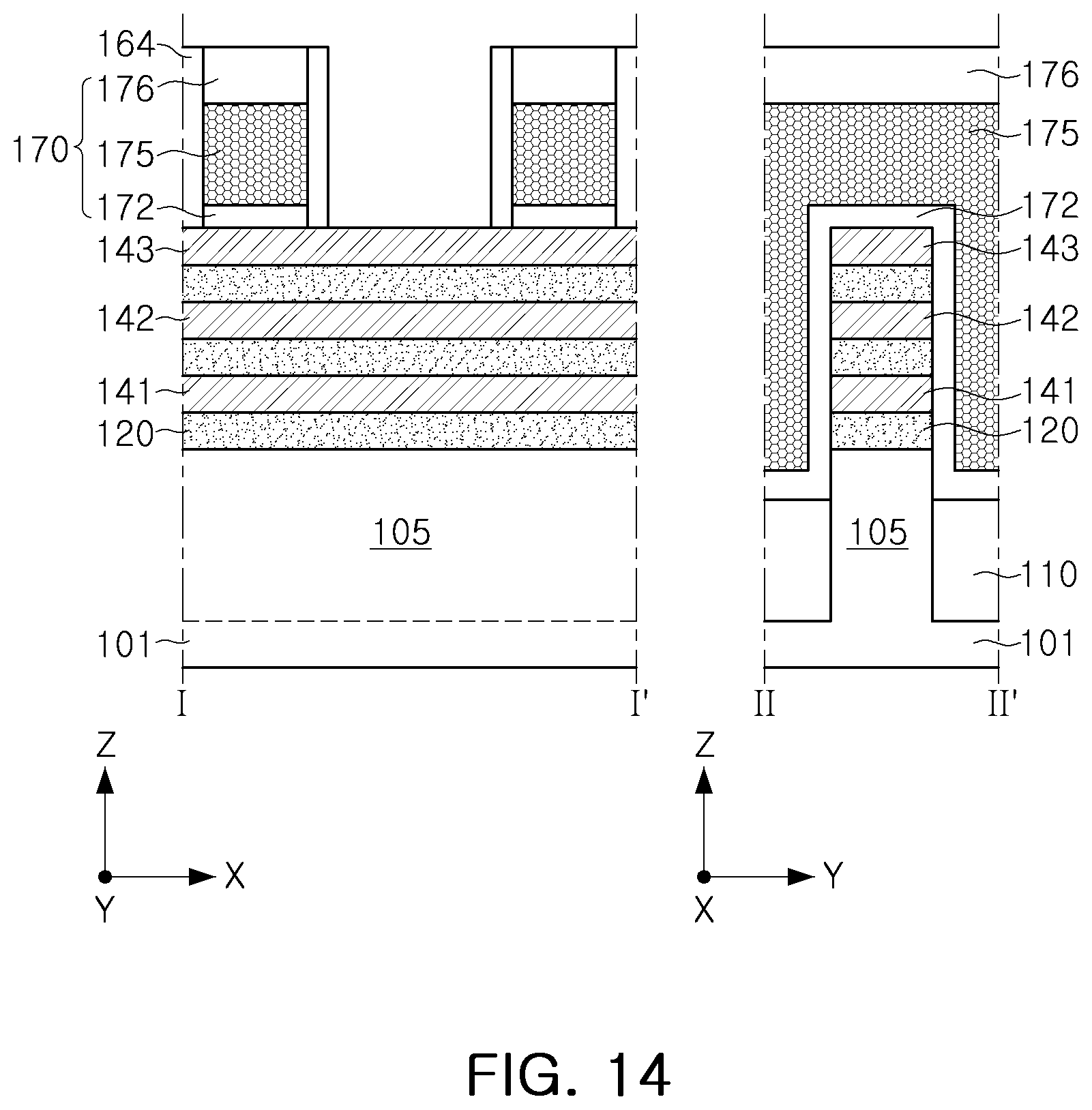 Patent US12100736 Figure 16 – Semiconductor device having channel layers spaced apart in vertical direction