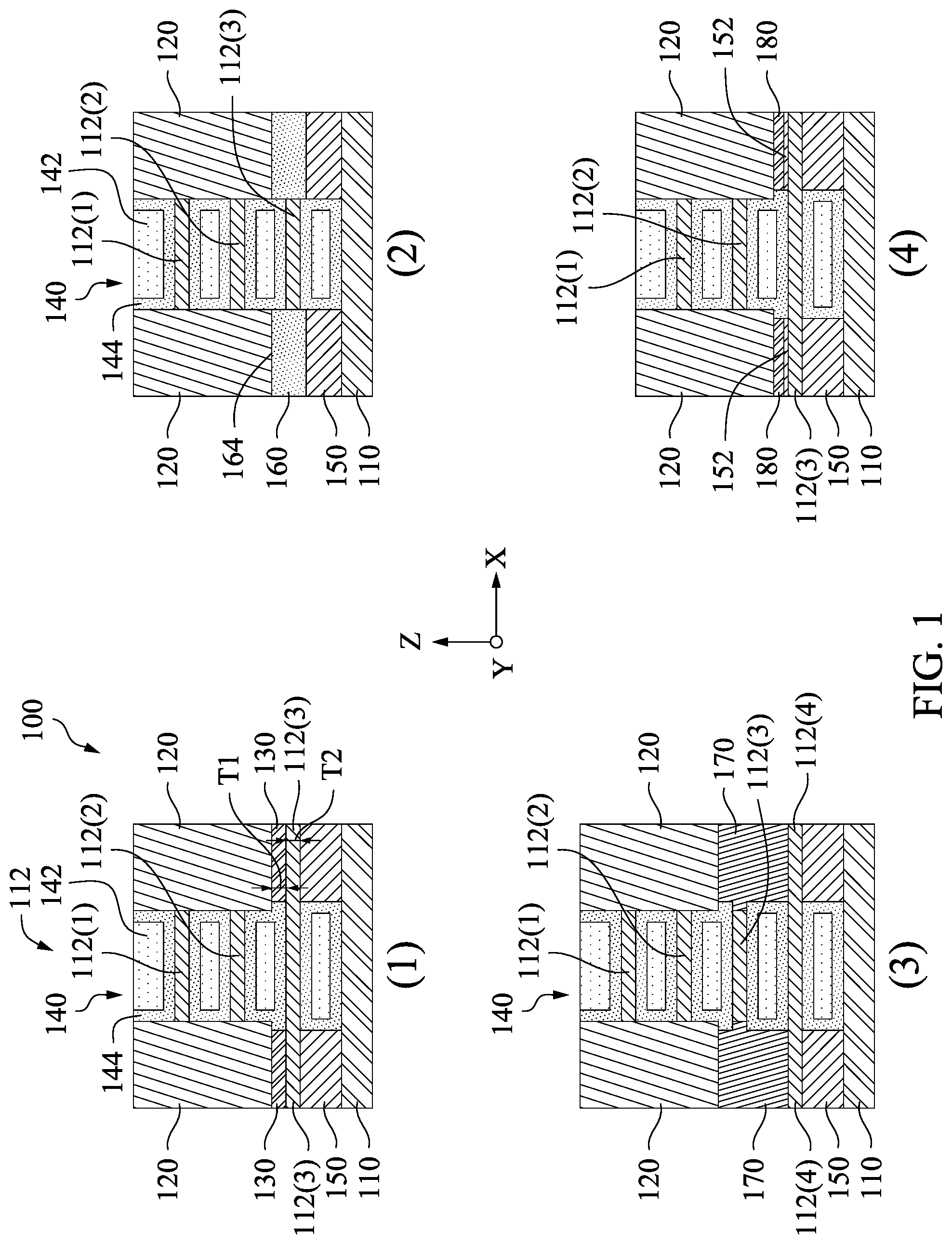 Patent US12100737 Figure 1 – Nanowire stack GAA device with selectable numbers of channel strips