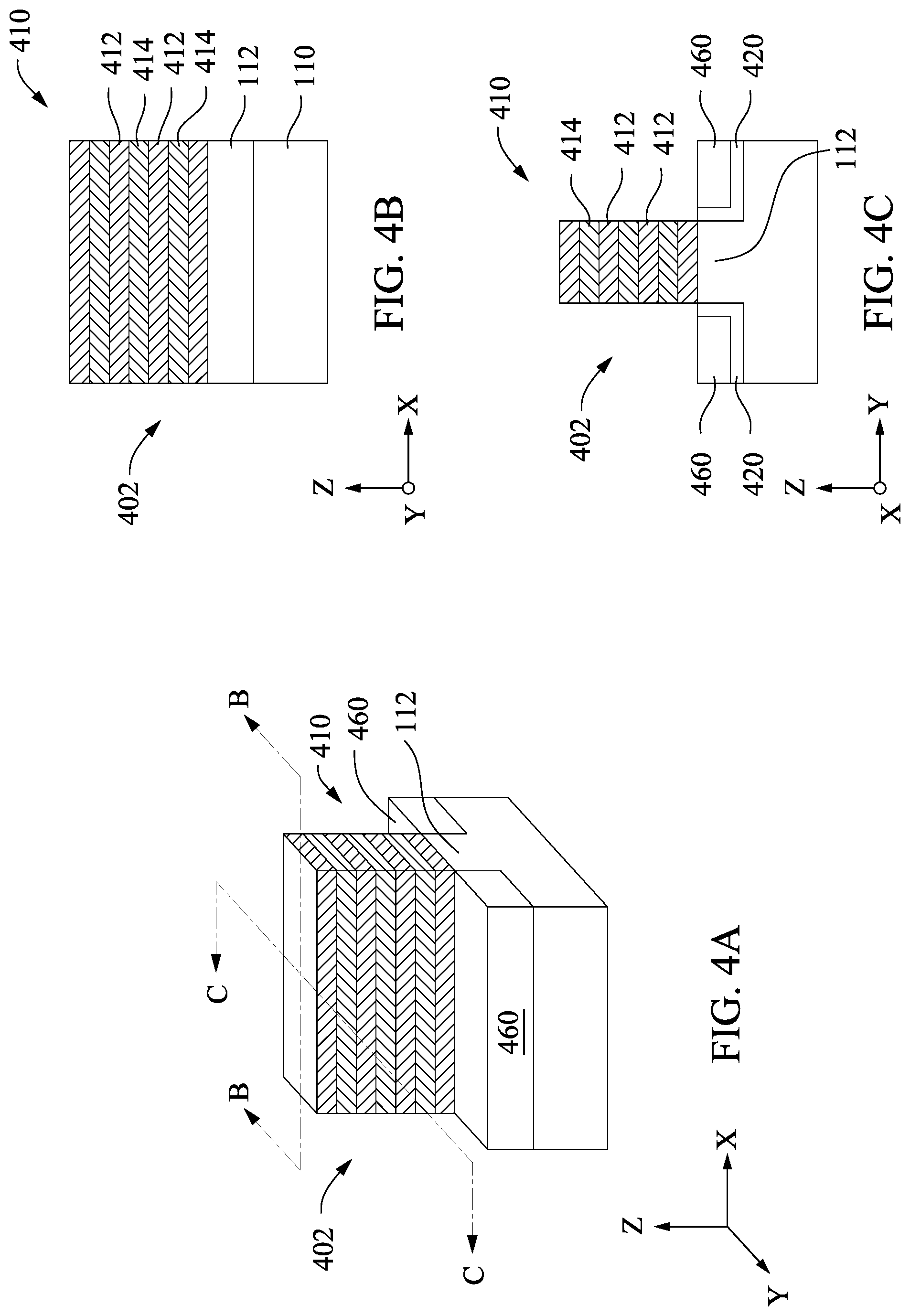 Patent US12100737 Figure 4 – Nanowire stack GAA device with selectable numbers of channel strips