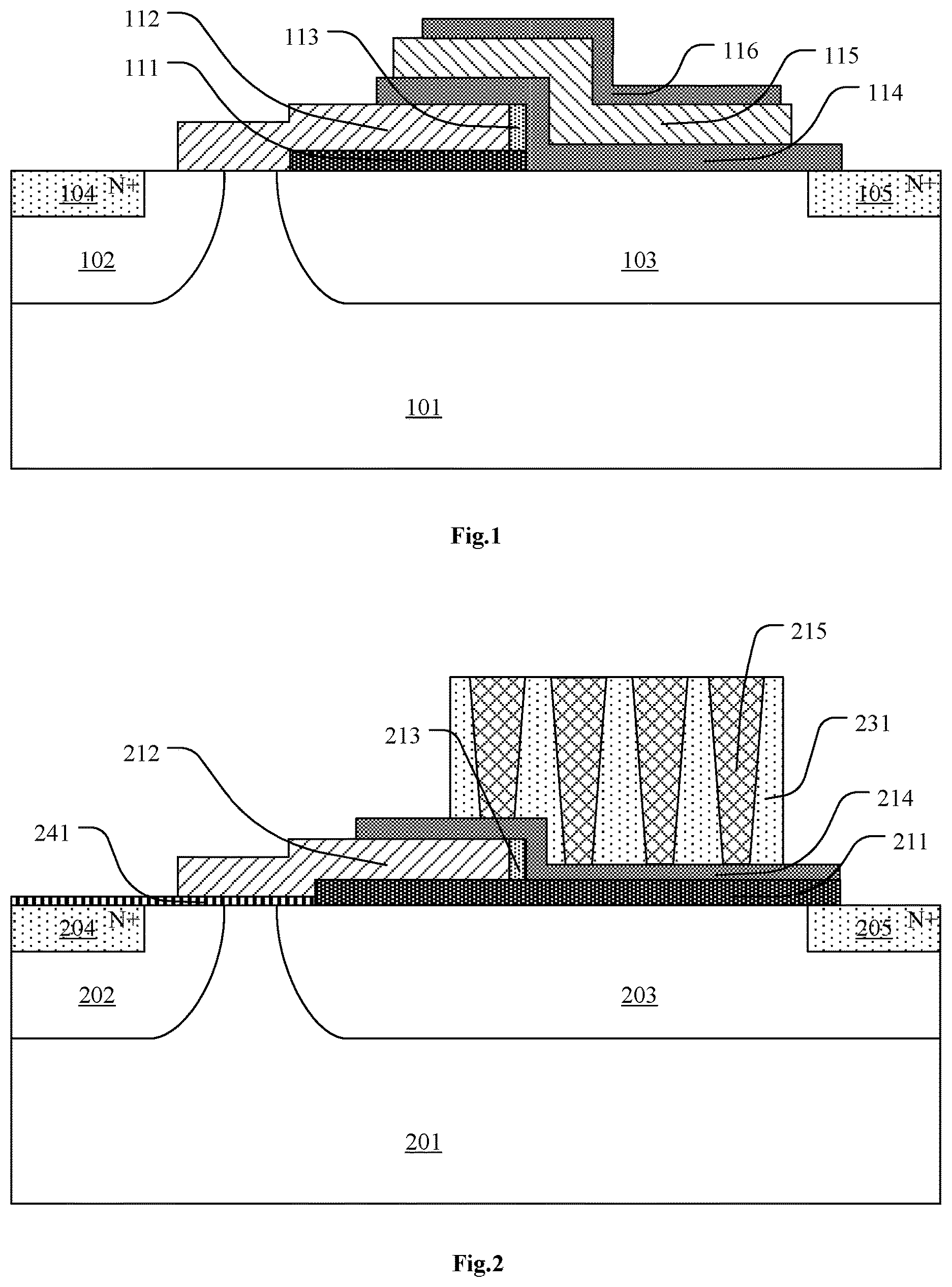 Patent US12100741 Figure 1 – Lateral double-diffused transistor and manufacturing method thereof