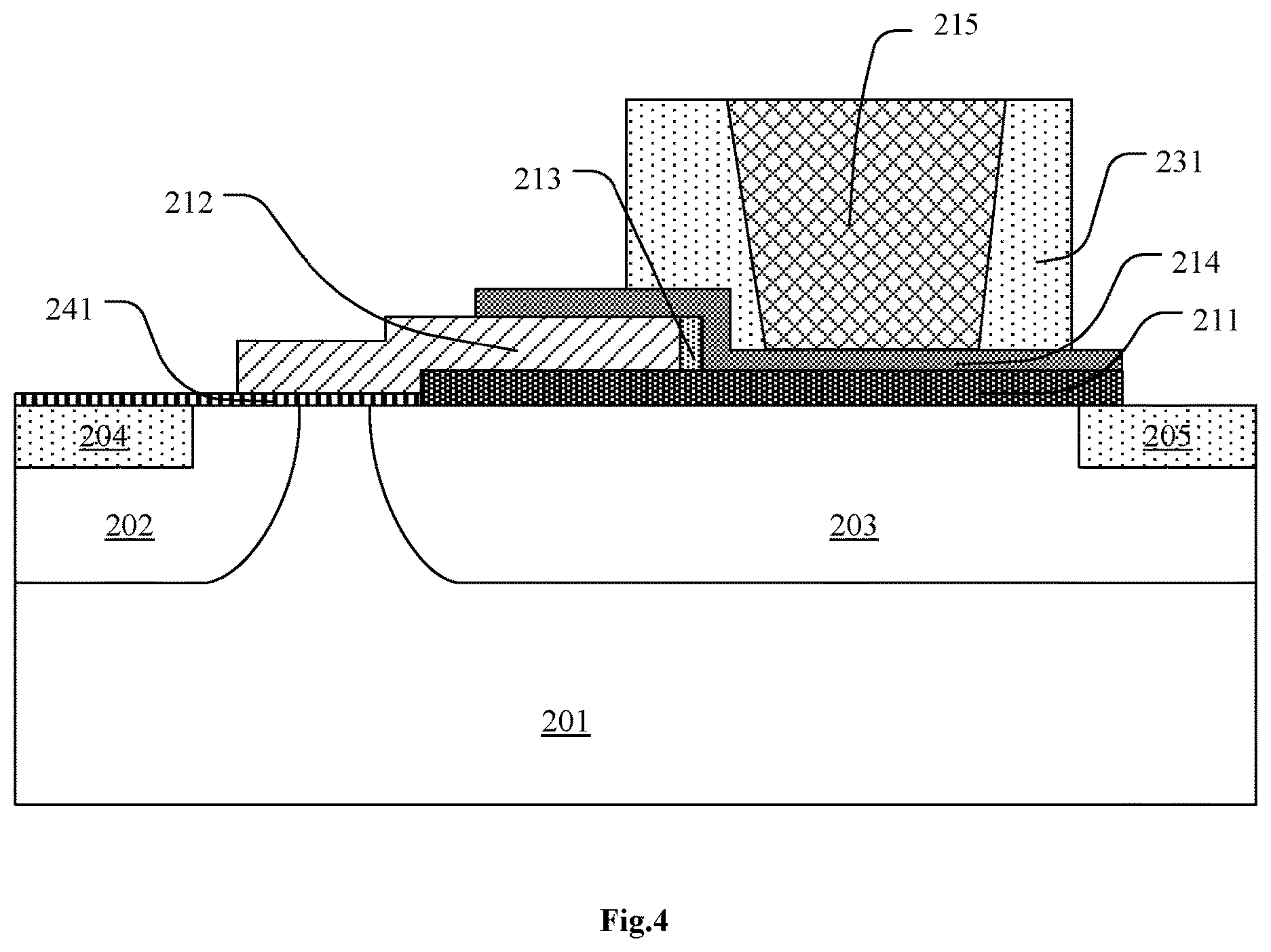 Patent US12100741 Figure 8 – Lateral double-diffused transistor and manufacturing method thereof
