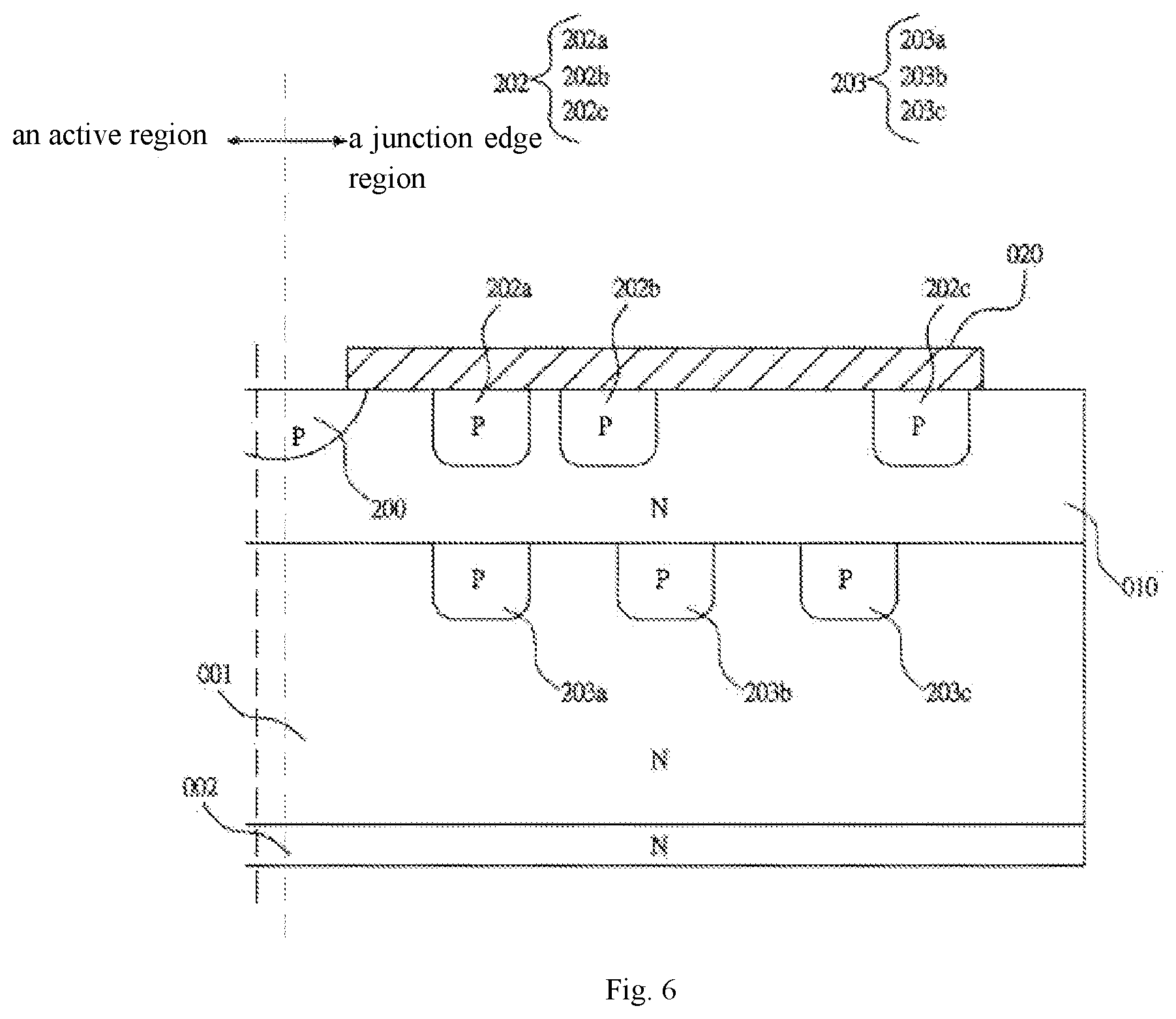 Patent US12100742 Figure 6 – Semiconductor device and junction edge region thereof
