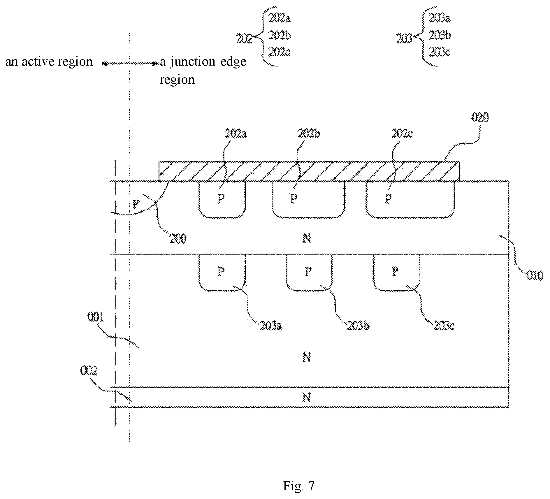 Patent US12100742 Figure 7 – Semiconductor device and junction edge region thereof