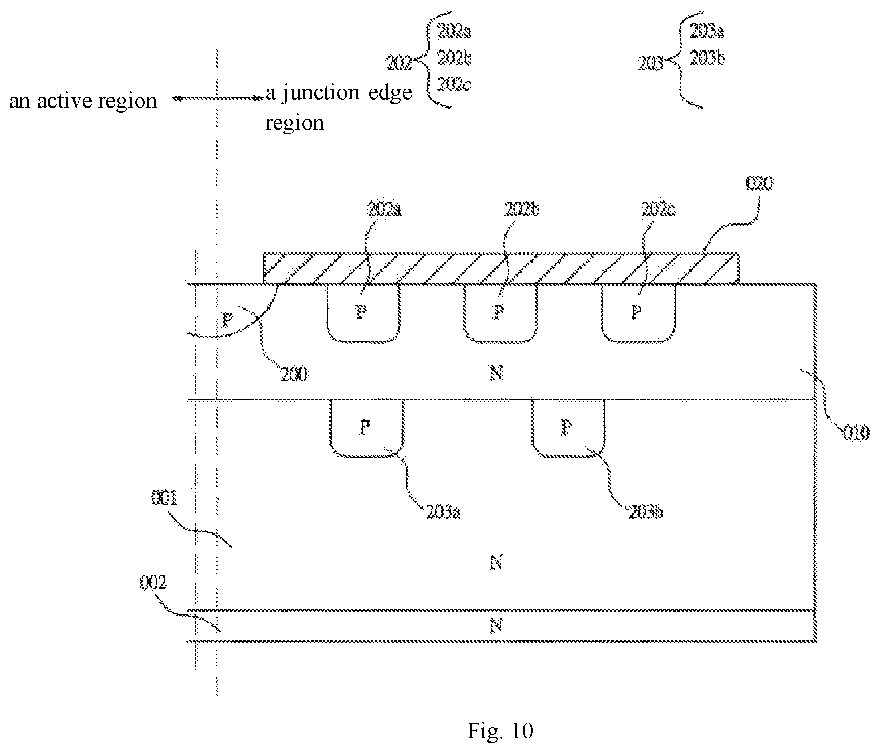 Patent US12100742 Figure 10 – Semiconductor device and junction edge region thereof
