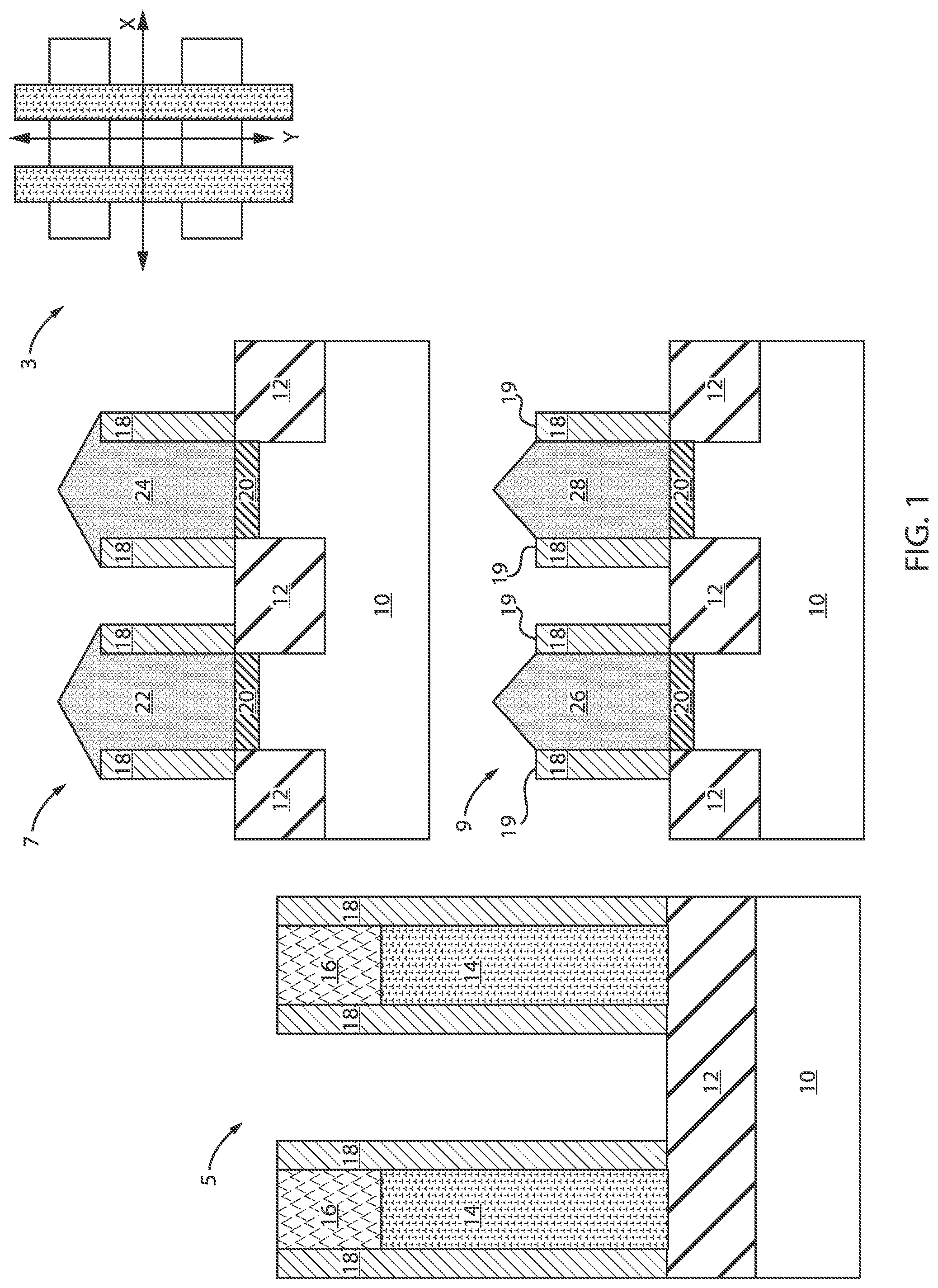 Patent US12100744 Figure 1 – Wrap around contact process margin improvement with early contact cut