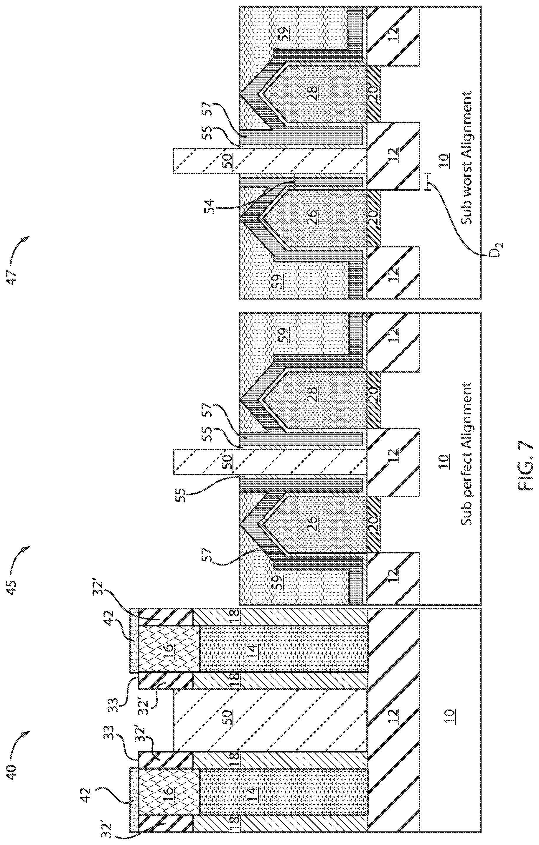 Patent US12100744 Figure 7 – Wrap around contact process margin improvement with early contact cut