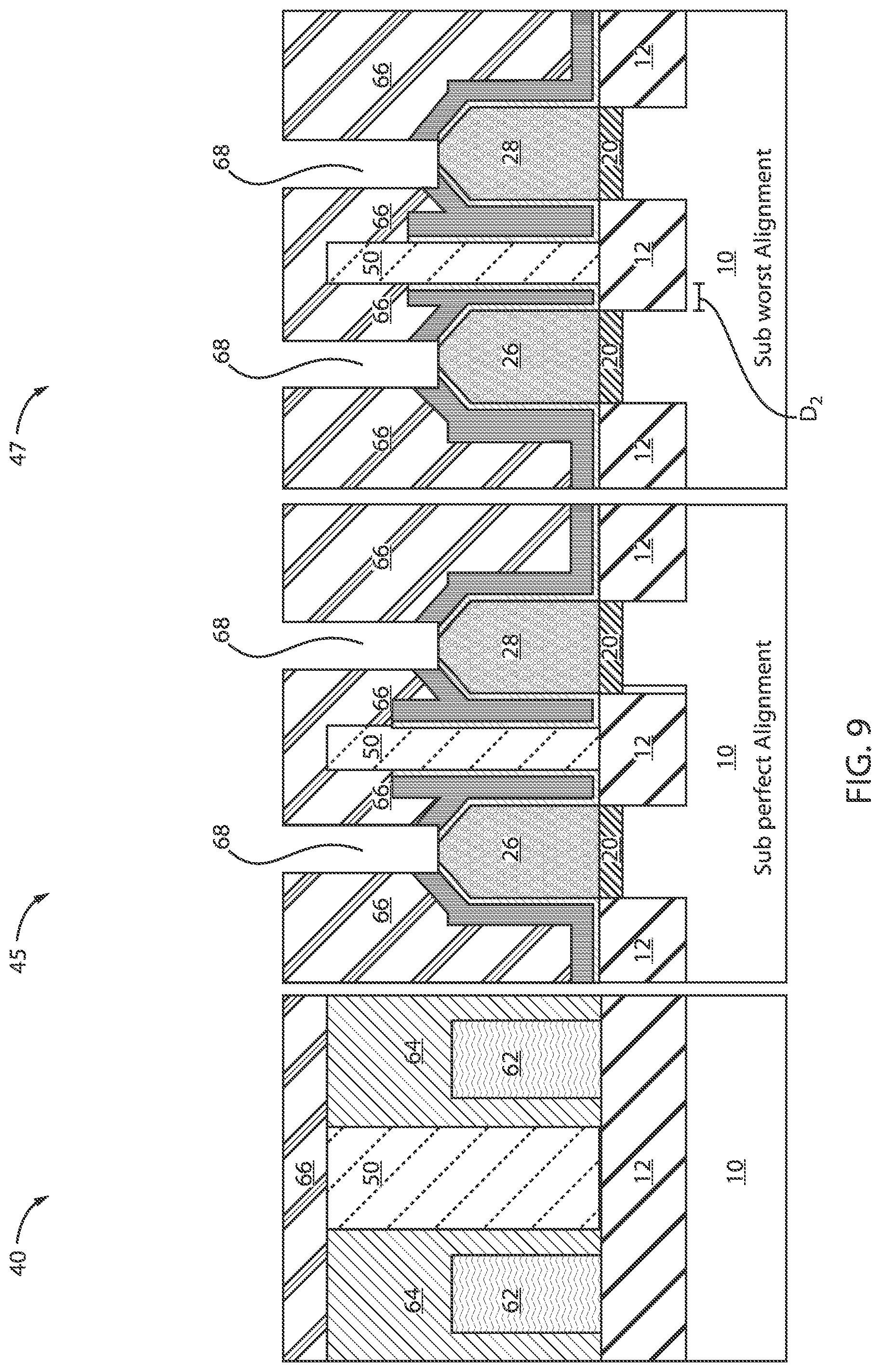 Patent US12100744 Figure 9 – Wrap around contact process margin improvement with early contact cut