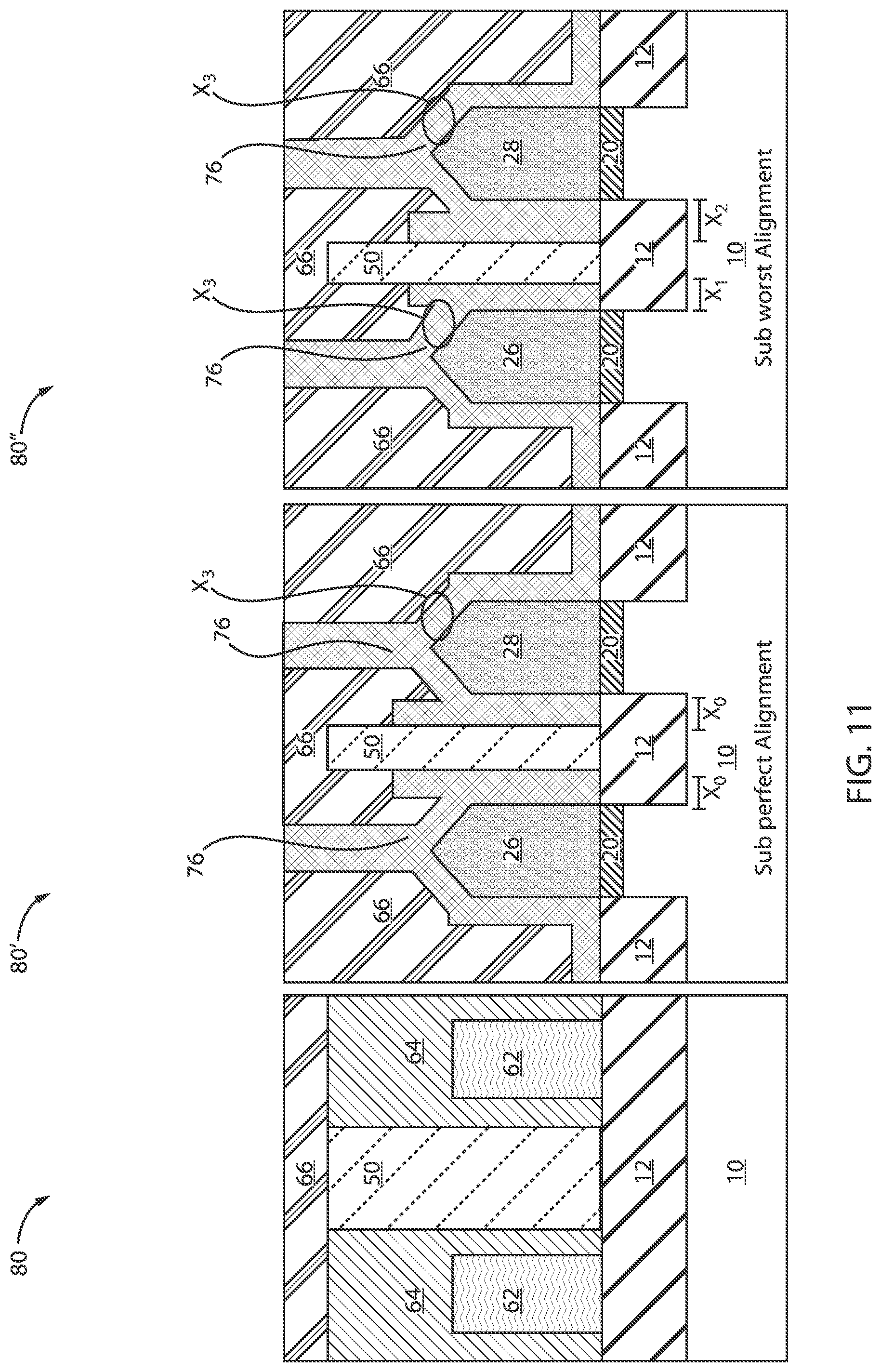 Patent US12100744 Figure 11 – Wrap around contact process margin improvement with early contact cut