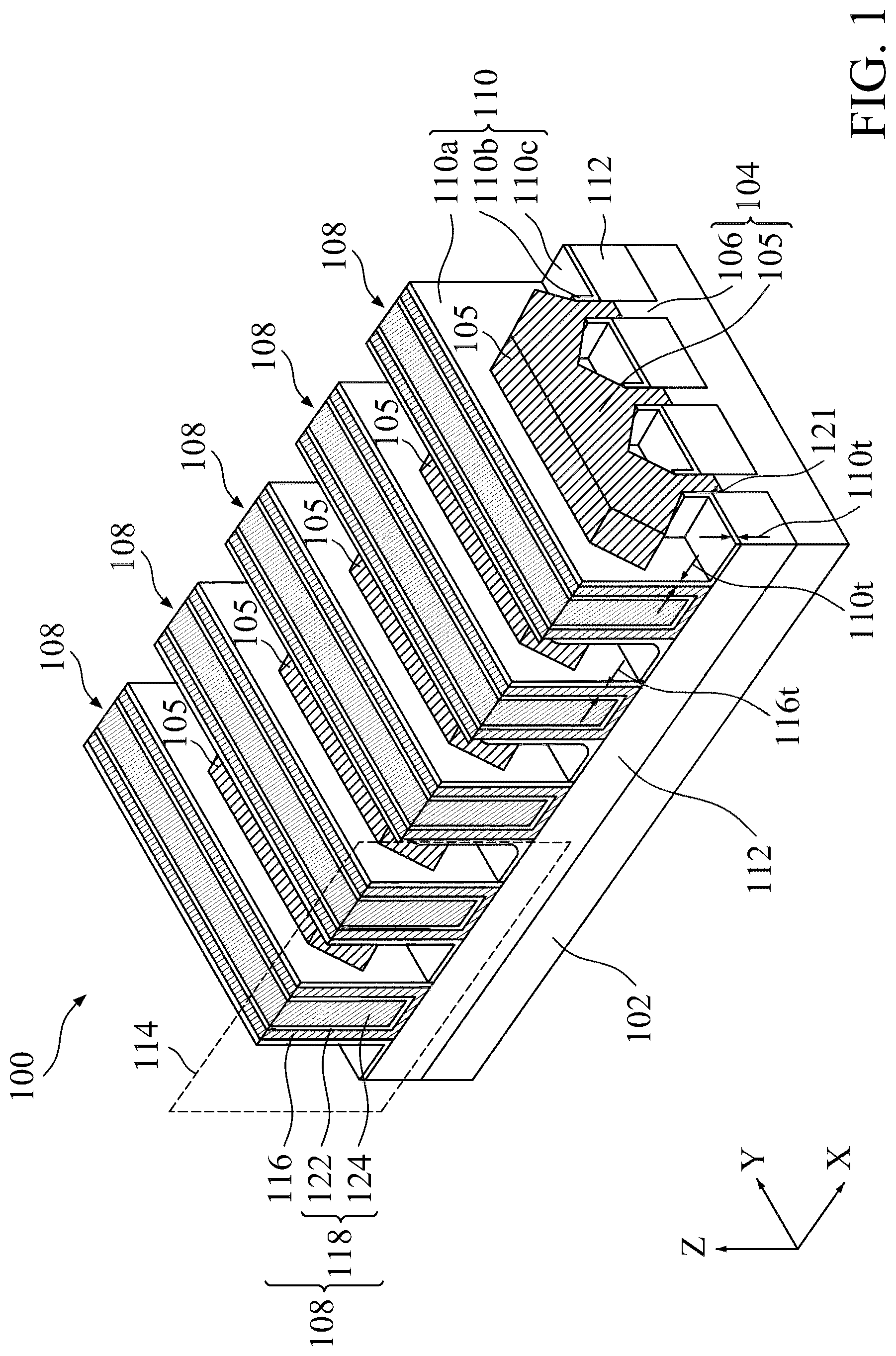 Patent US12100745 Figure 1 – Dual metal capped via contact structures for semiconductor devices