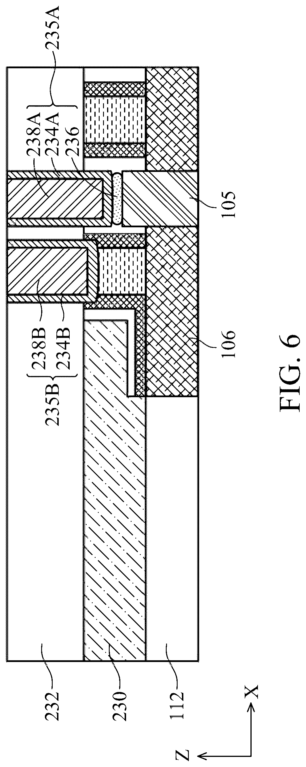 Patent US12100745 Figure 6 – Dual metal capped via contact structures for semiconductor devices