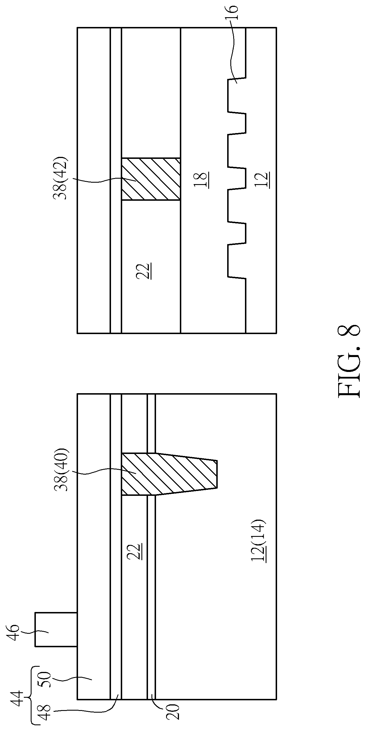 Patent US12100750 Figure 8 – Semiconductor device and method for fabricating the same