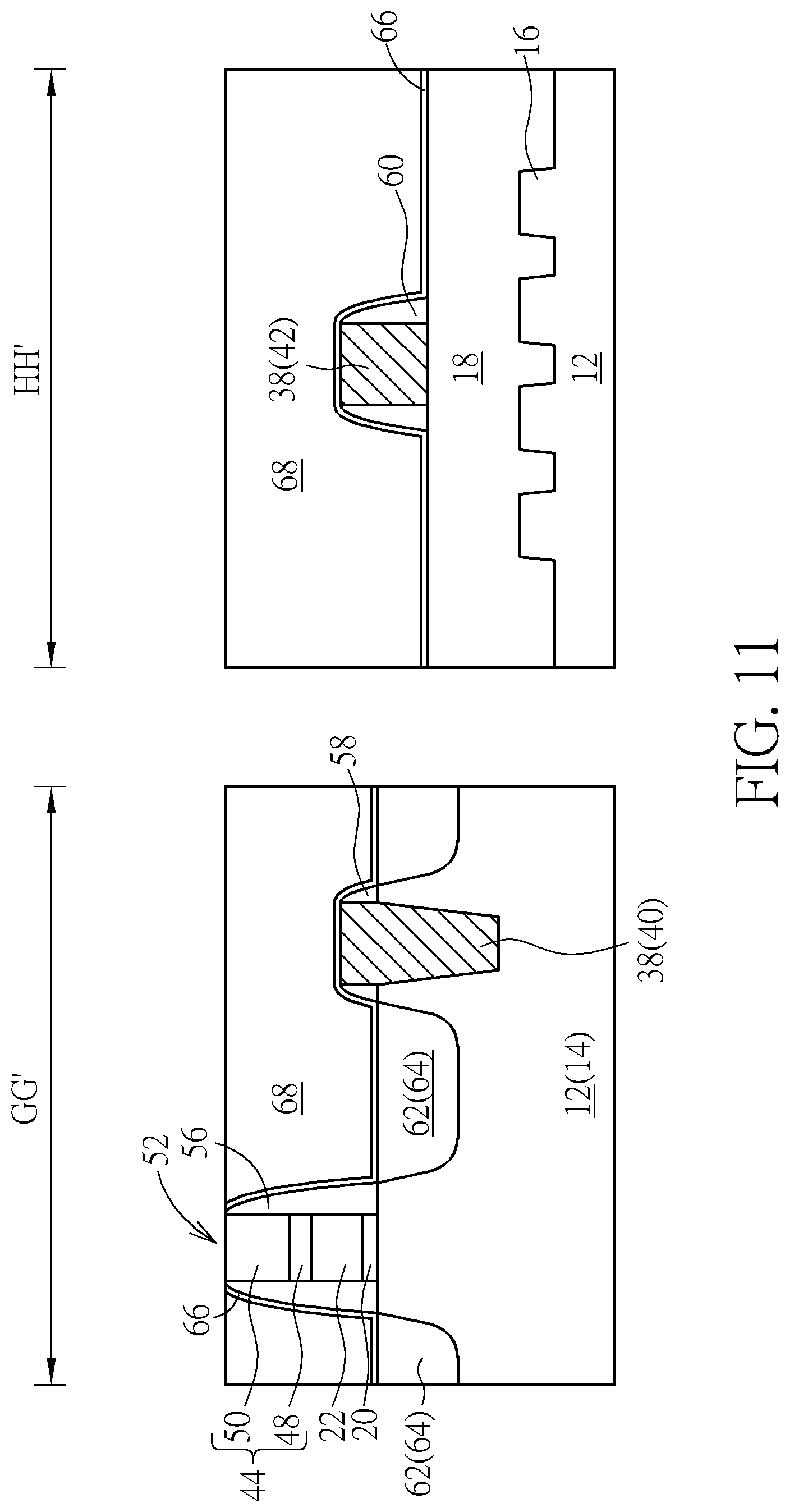Patent US12100750 Figure 11 – Semiconductor device and method for fabricating the same