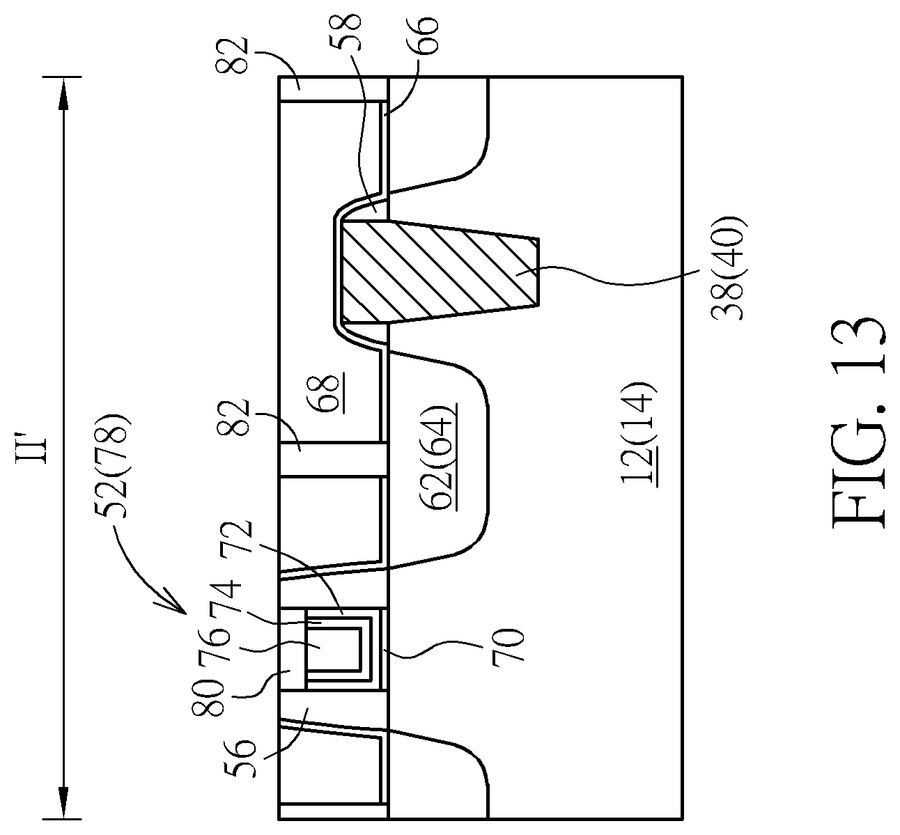 Patent US12100750 Figure 13 – Semiconductor device and method for fabricating the same