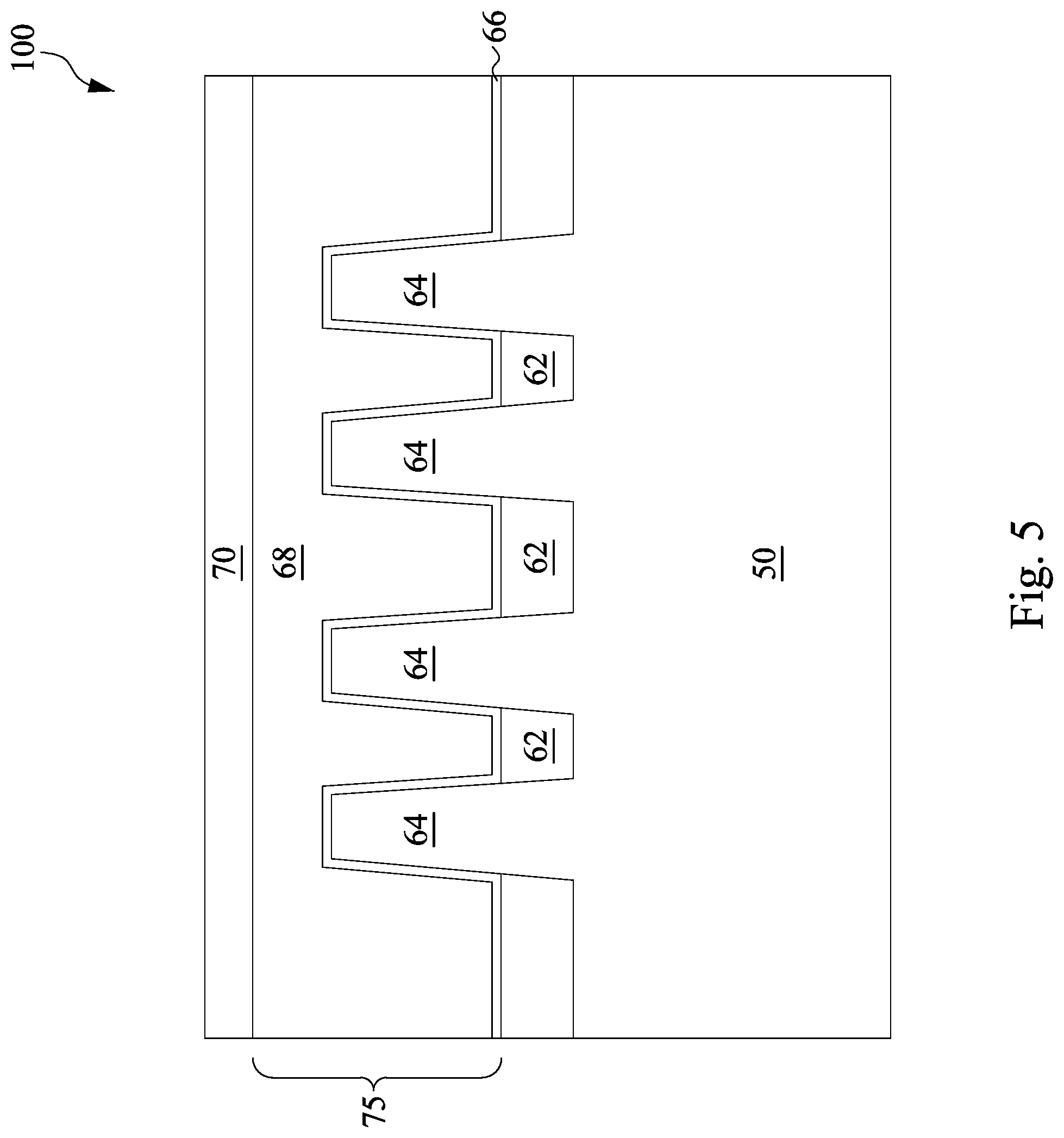 Patent US12100751 Figure 5 – Void elimination for gap-filling in high-aspect ratio trenches