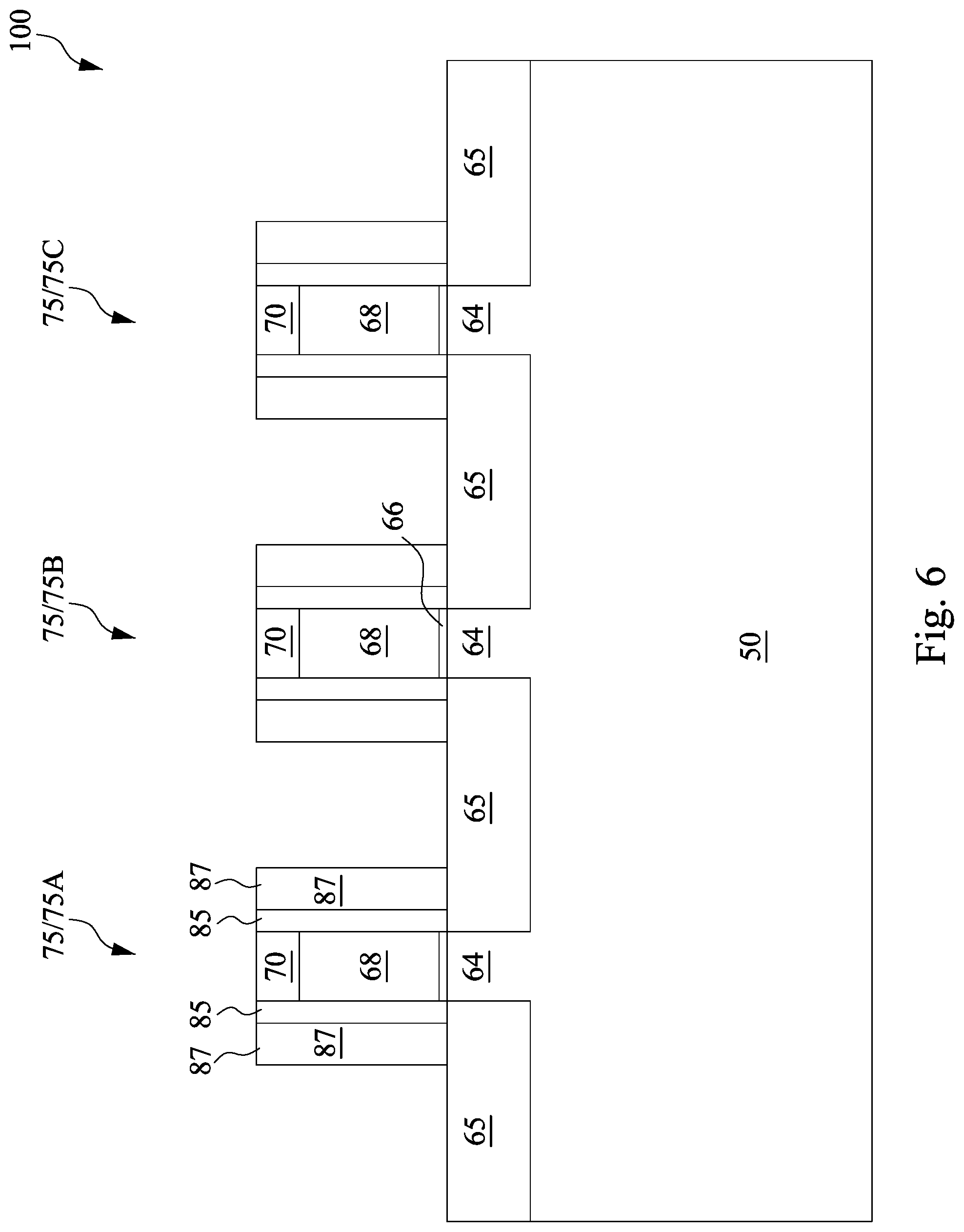 Patent US12100751 Figure 6 – Void elimination for gap-filling in high-aspect ratio trenches