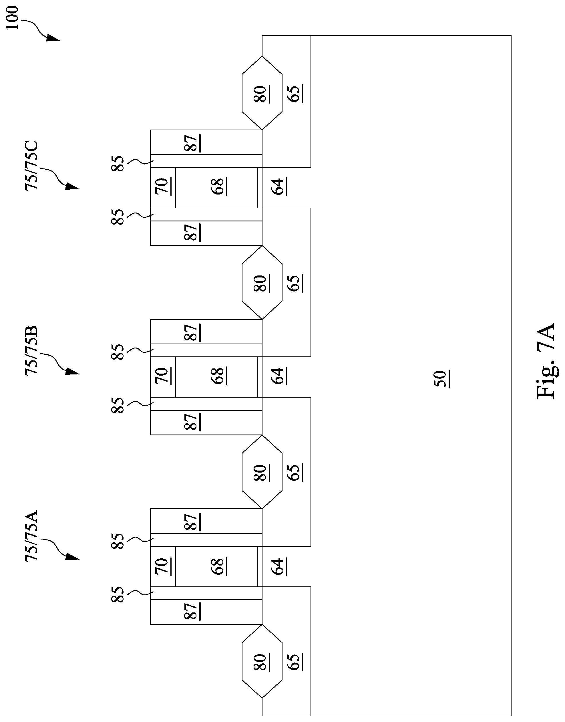 Patent US12100751 Figure 7 – Void elimination for gap-filling in high-aspect ratio trenches