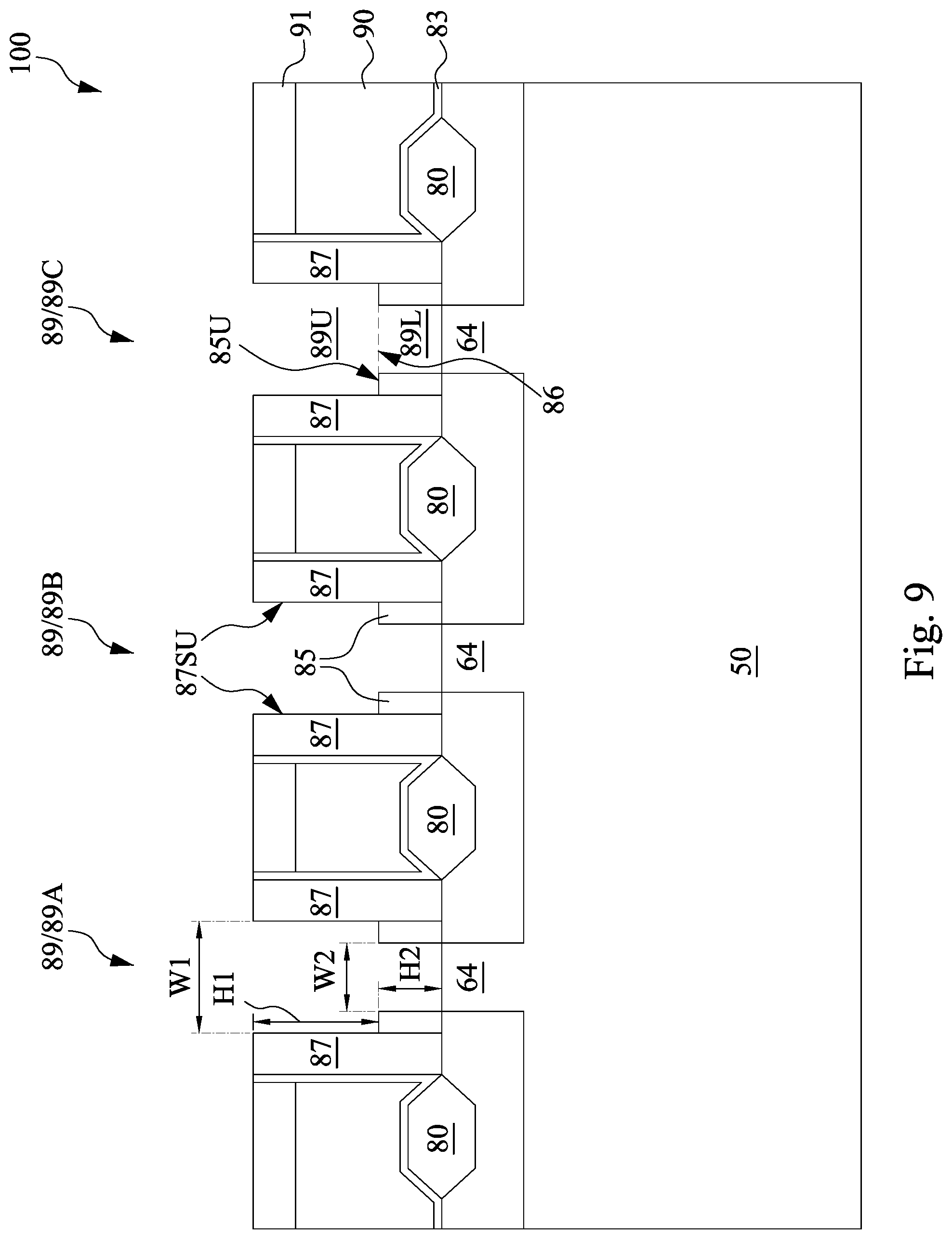 Patent US12100751 Figure 11 – Void elimination for gap-filling in high-aspect ratio trenches