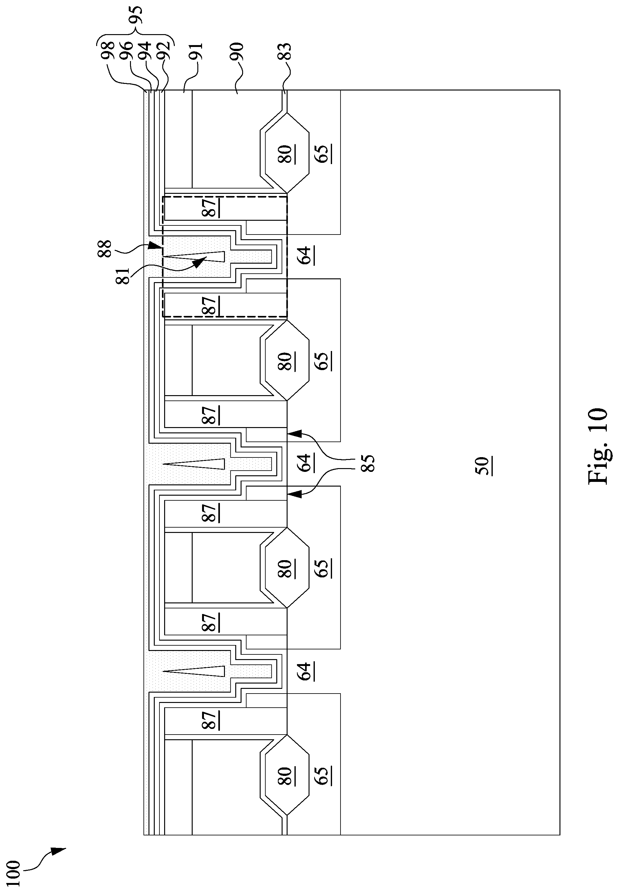 Patent US12100751 Figure 12 – Void elimination for gap-filling in high-aspect ratio trenches