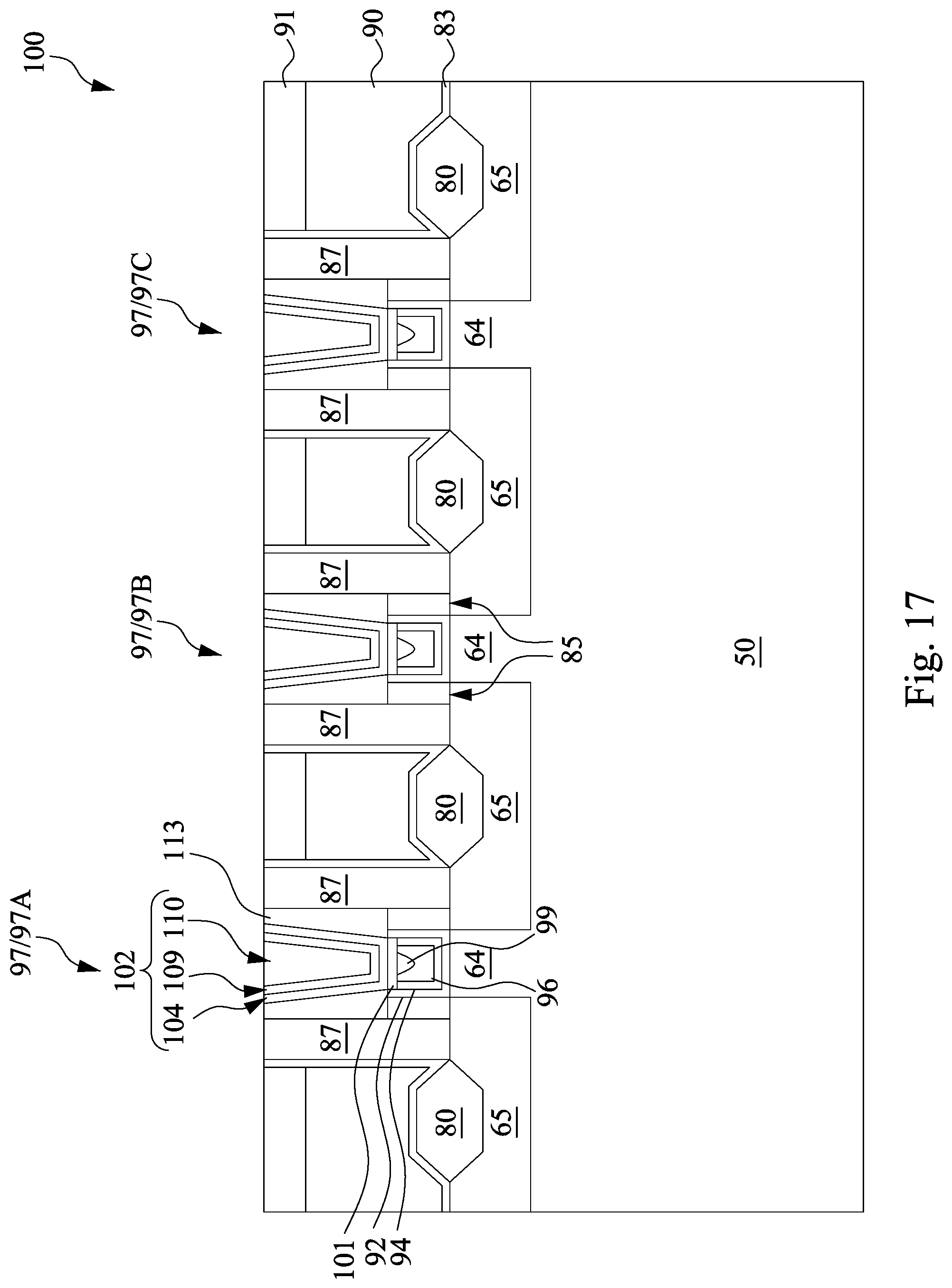 Patent US12100751 Figure 16 – Void elimination for gap-filling in high-aspect ratio trenches