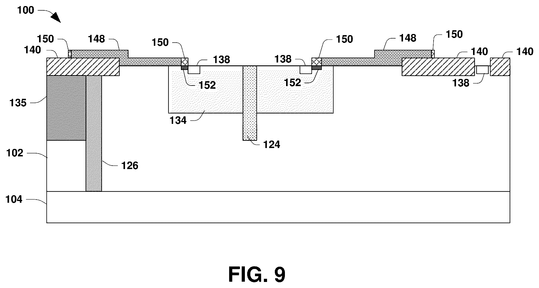 Patent US12100754 Figure 9 – Semiconductor arrangement and method of making