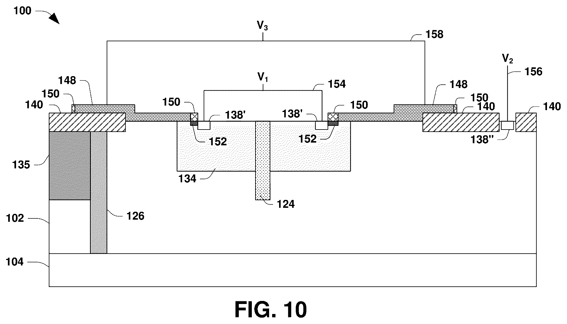 Patent US12100754 Figure 10 – Semiconductor arrangement and method of making