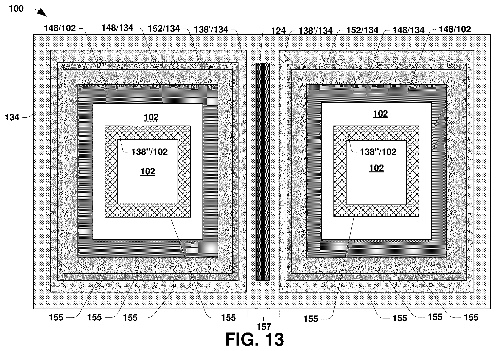Patent US12100754 Figure 13 – Semiconductor arrangement and method of making