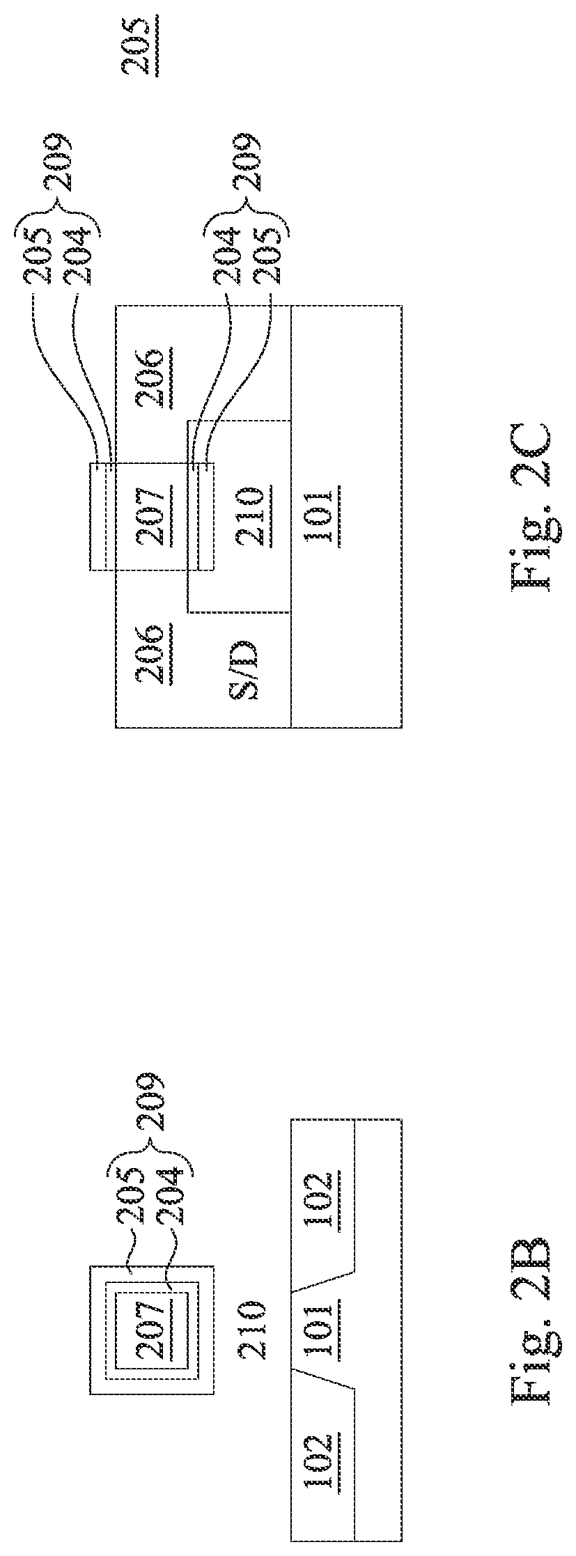 Patent US12100755 Figure 4 – Channel structures including doped 2D materials for semiconductor devices